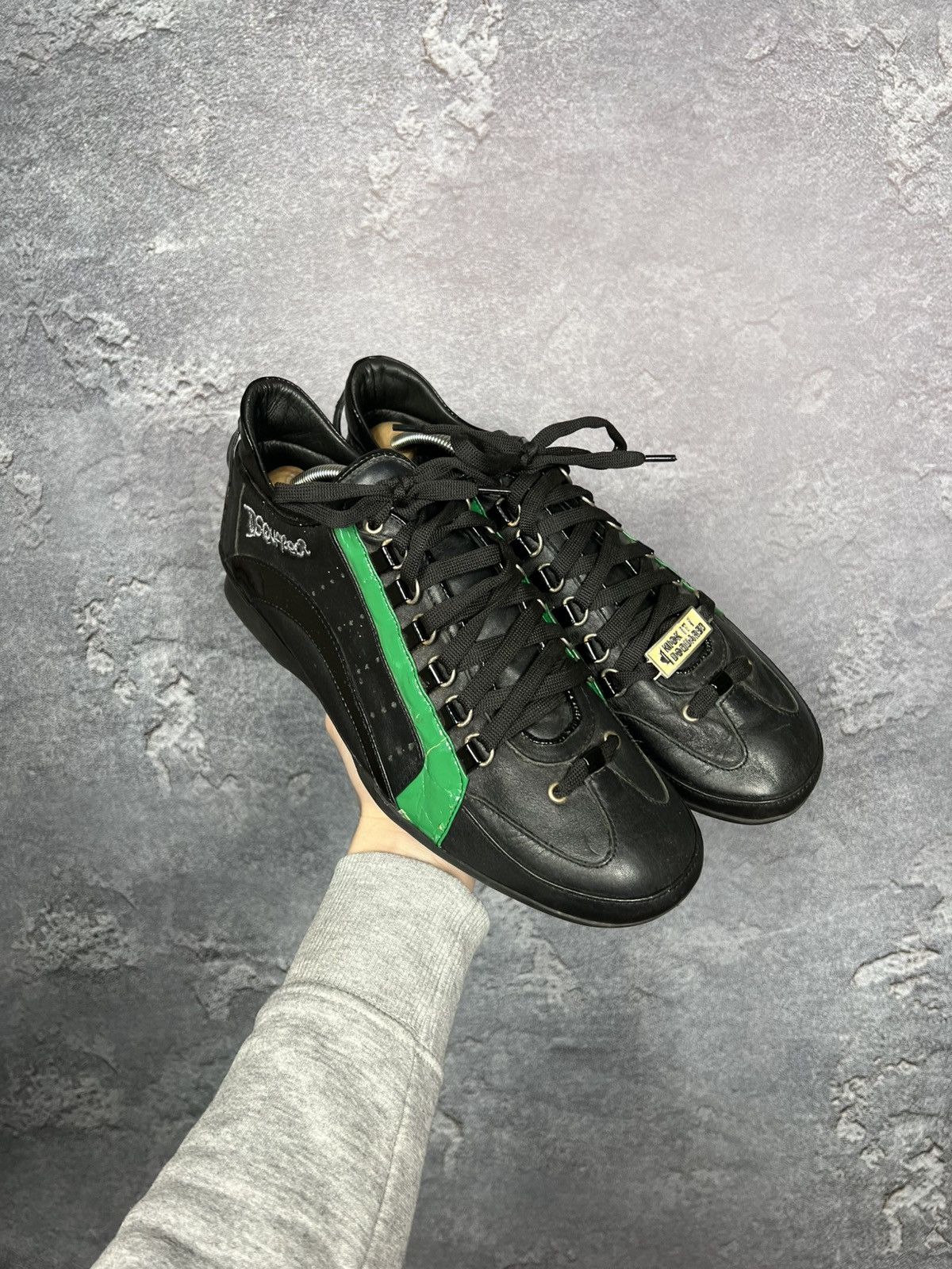 Dsquared2 Hype Dsquared2 Kick It Leather Y2k Low Top Sneakers Size US 11 / EU 44 - 3 Thumbnail