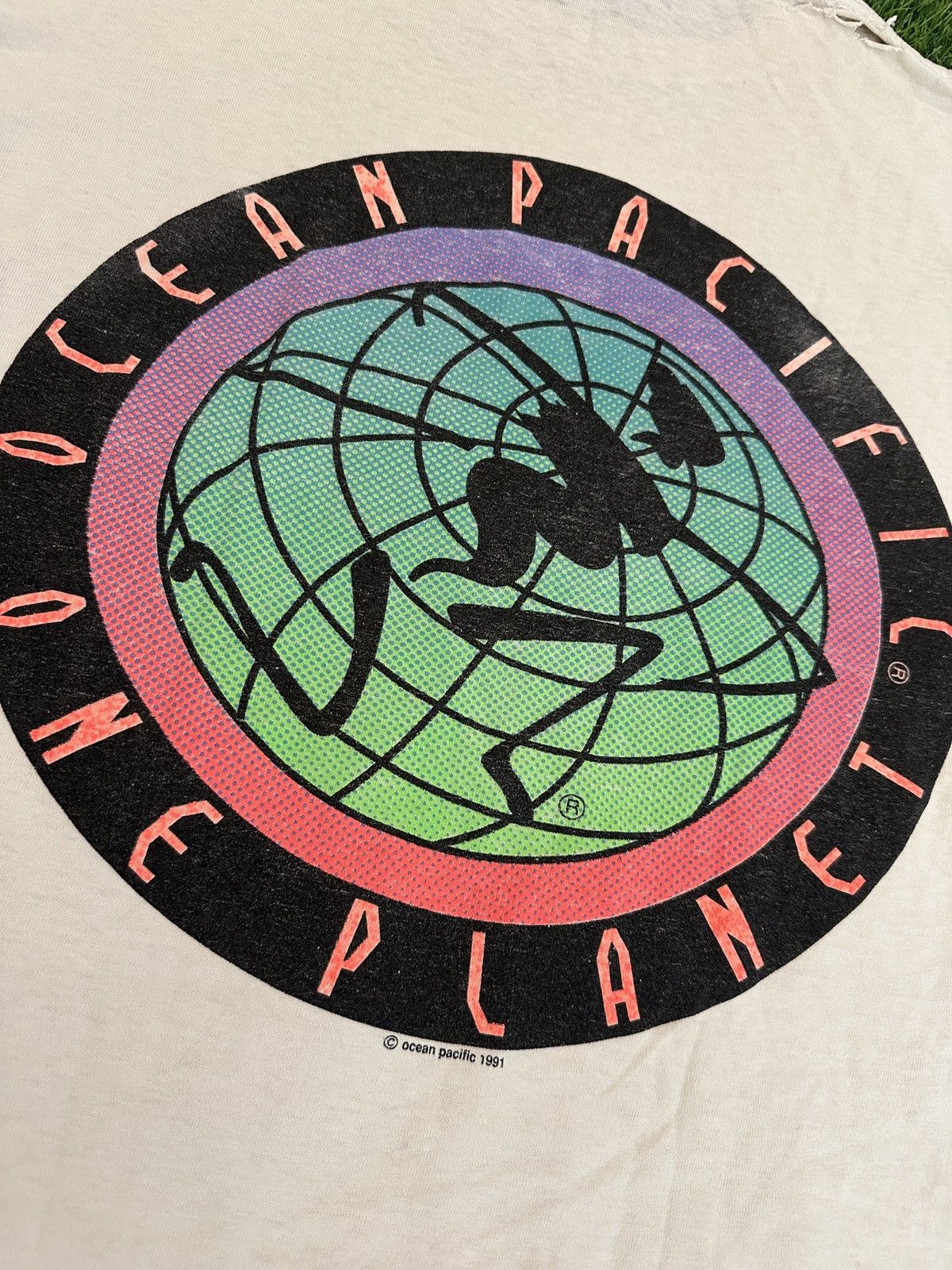 Ocean Pacific Vintage ocean pacific one planet thrashed tee shirt size M Size US M / EU 48-50 / 2 - 4 Thumbnail
