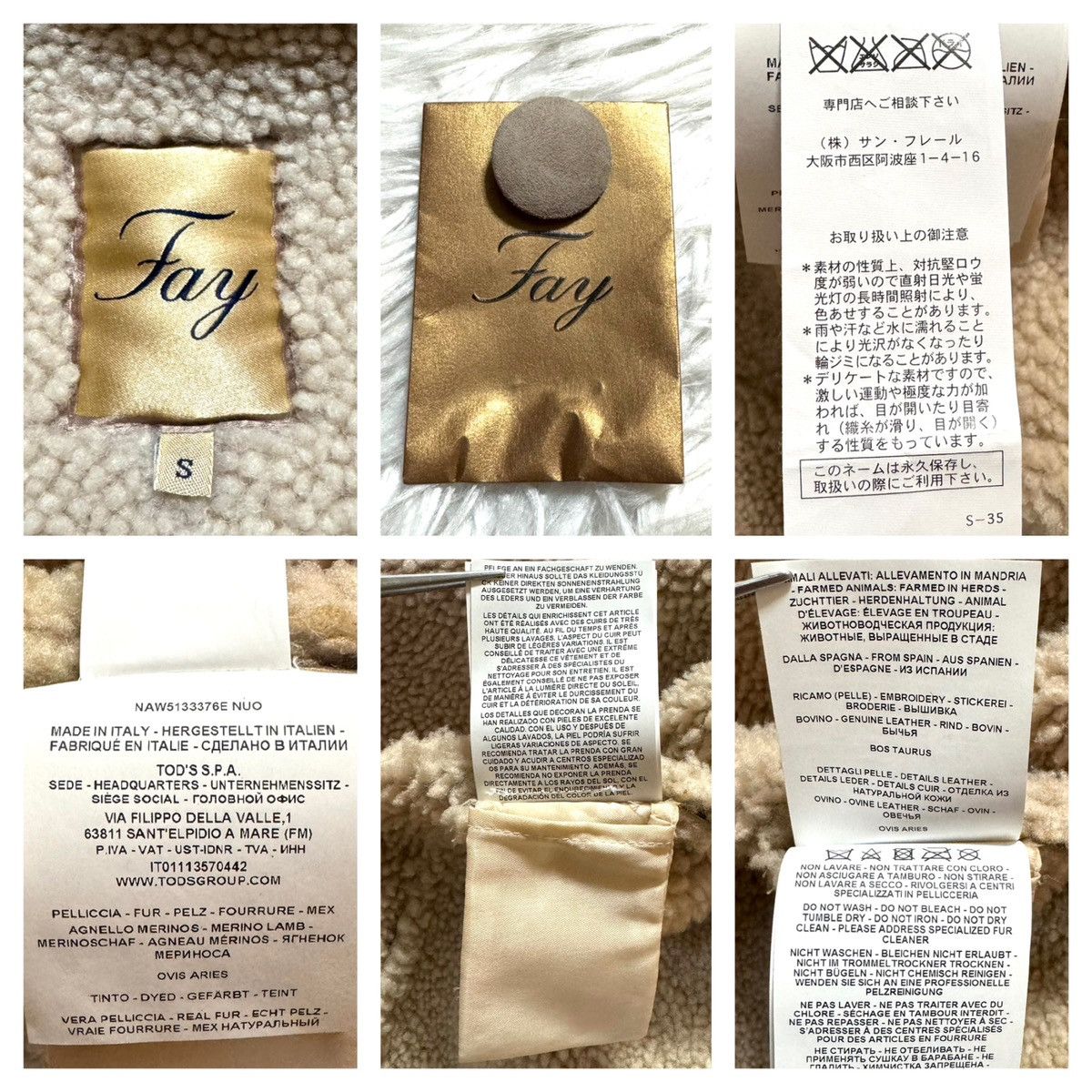 Fay List price 850,000 yen fay Tod's Flower Leather Switch Coat Size S / US 4 / IT 40 - 2 Thumbnail