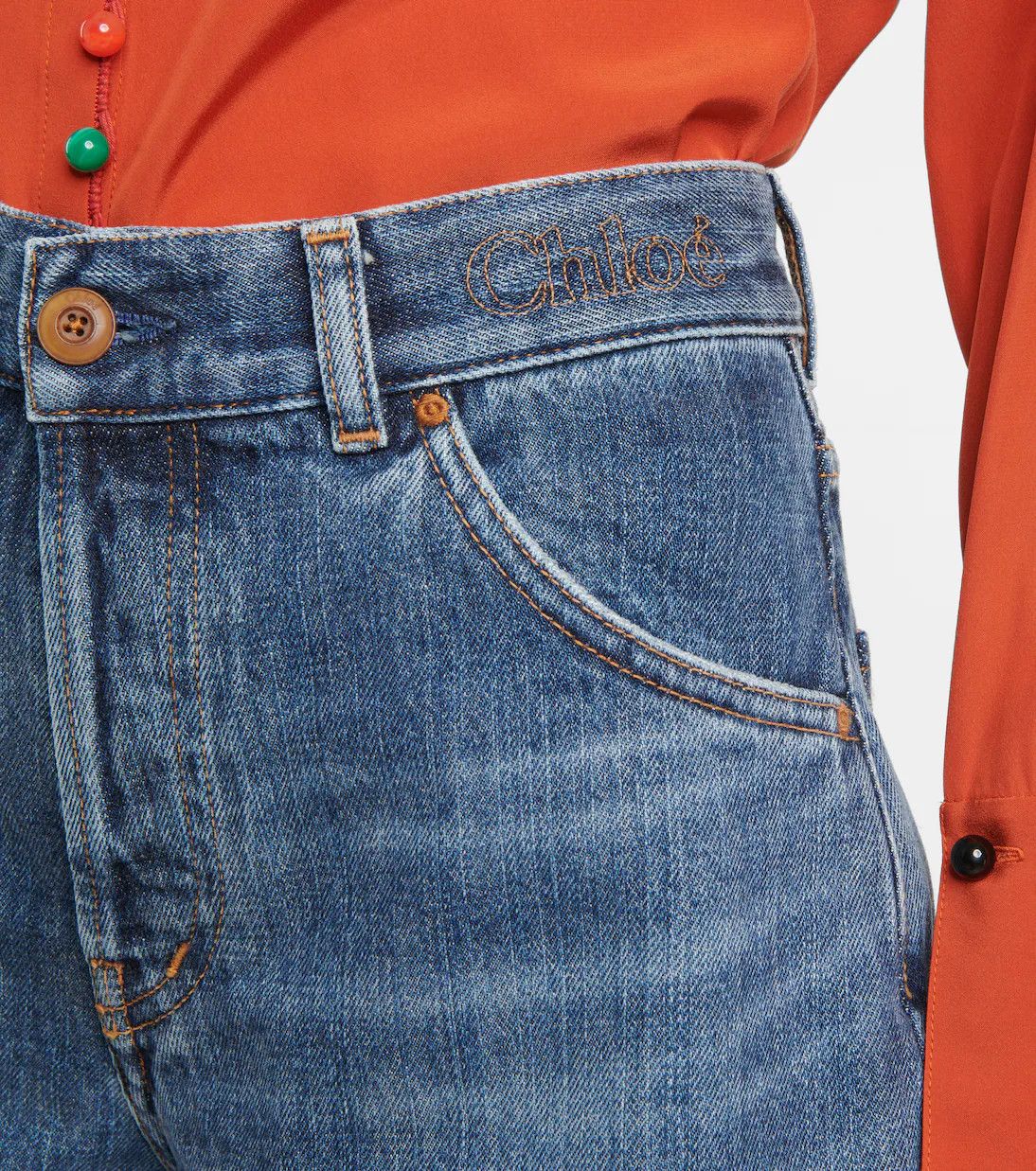 Chloe o1y0825 Denim Short in Blue Size 25" / US 0 / IT 36 - 2 Thumbnail