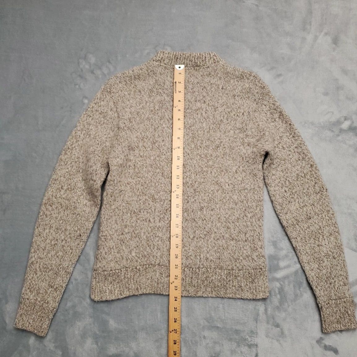 Vintage VINTAGE Cambridge Dry Goods Sweater Women Large Beige Wool Crewneck Made in USA READ Size L / US 10 / IT 46 - 6 Thumbnail