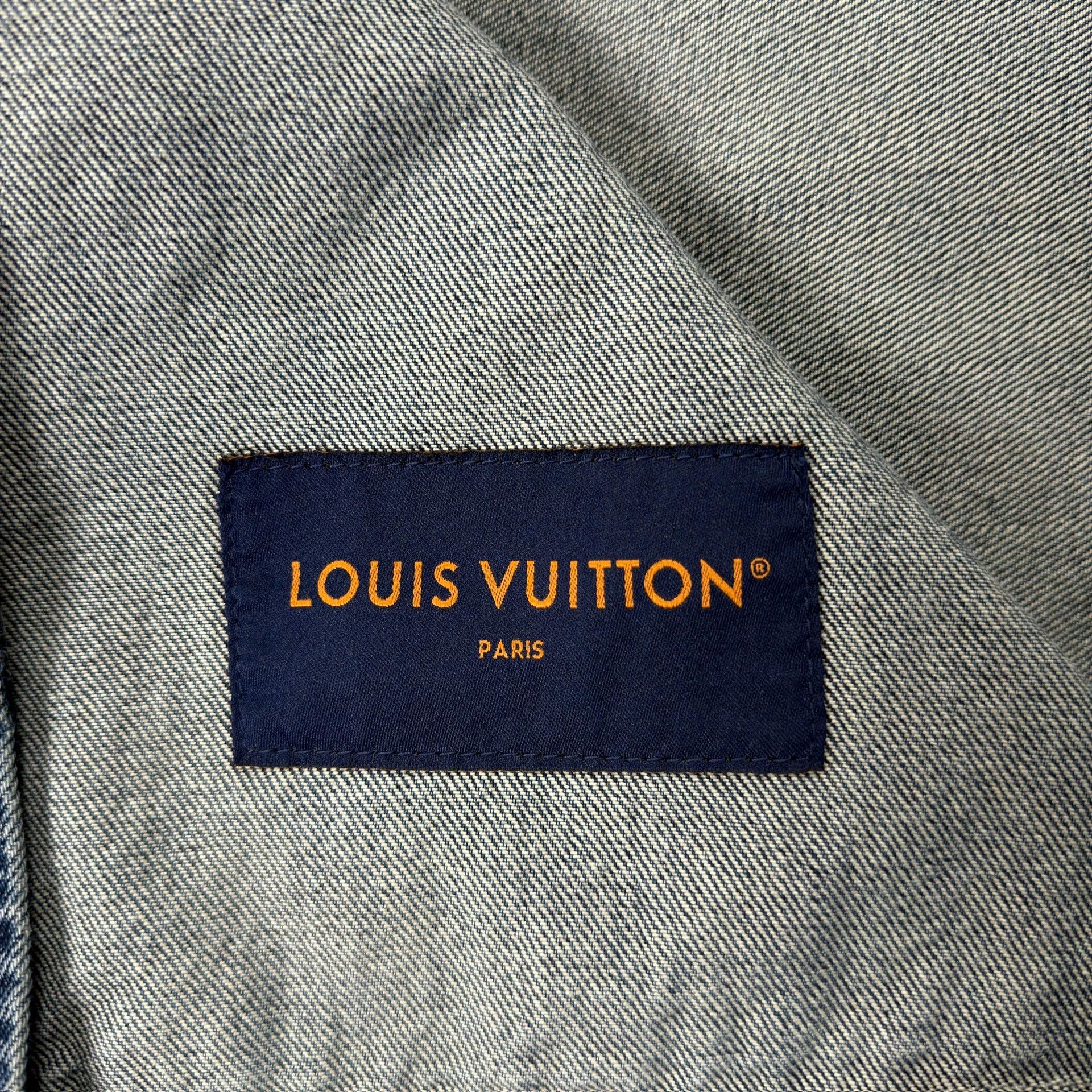 Louis Vuitton LV Dark Blue All-over Logging Denim Jacket Size US M / EU 48-50 / 2 - 7 Thumbnail