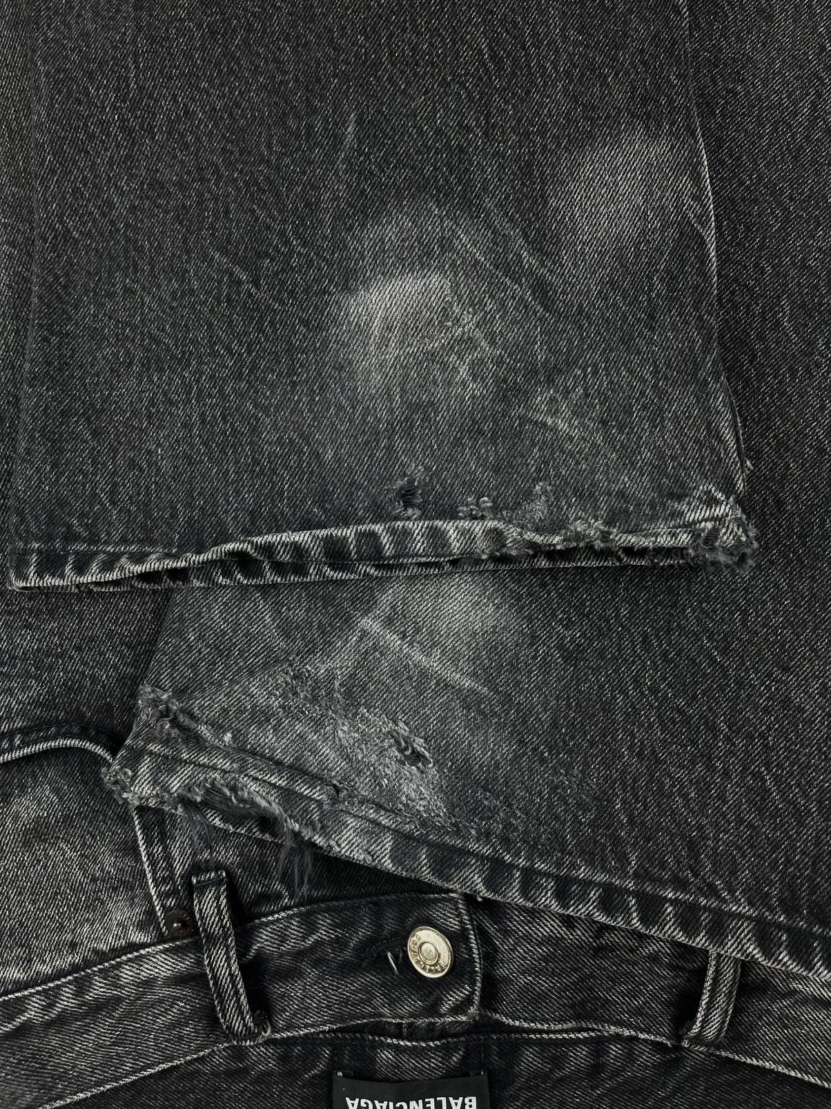 Balenciaga SS19 Balenciaga Vintage Black Flared Bootcut Denim Jeans Size US 30 / EU 46 - 6 Thumbnail