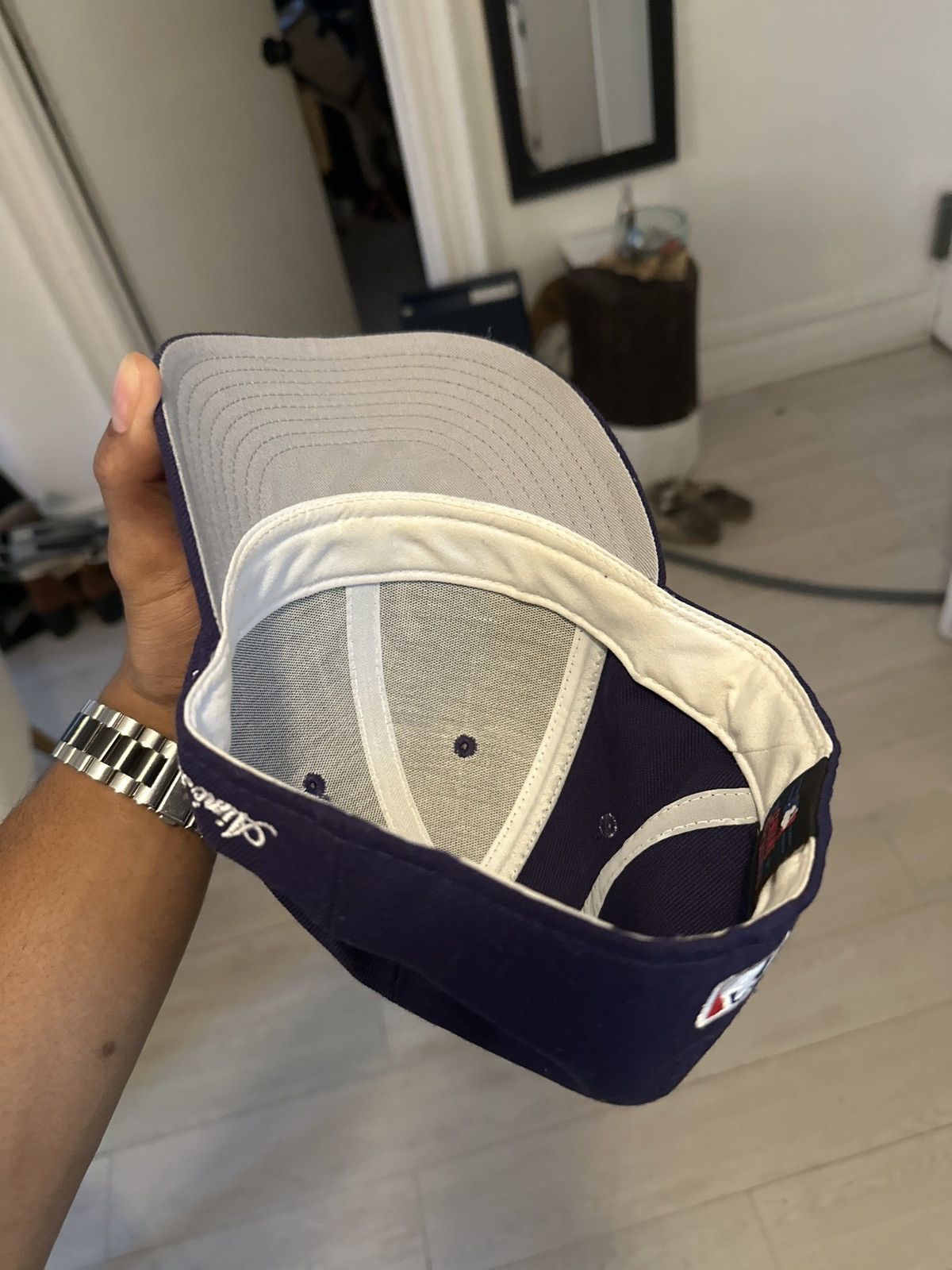 Aime Leon Dore × New Era Purple Chainstitch Yankee Cap Hat 7 1/4 2020 😈 Size ONE SIZE - 6 Thumbnail