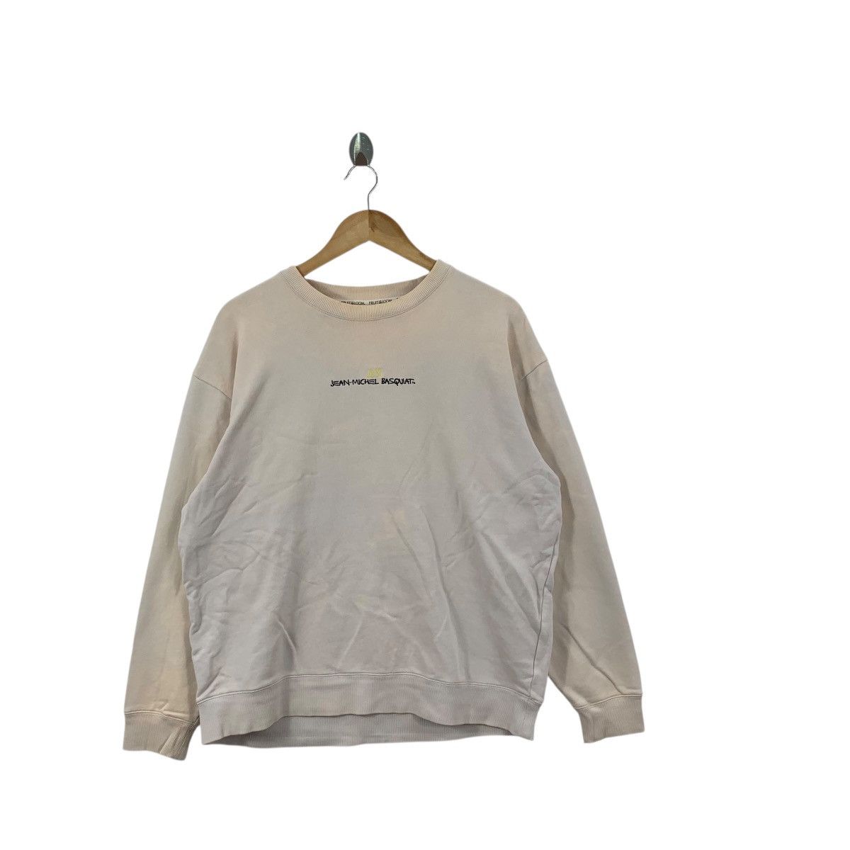 Jean-Michel Basquiat Vintage JEAN MICHEL BASQUIAT Dos Cabezas Thrashed Sweatshirt Size US L / EU 52-54 / 3 - 4 Thumbnail