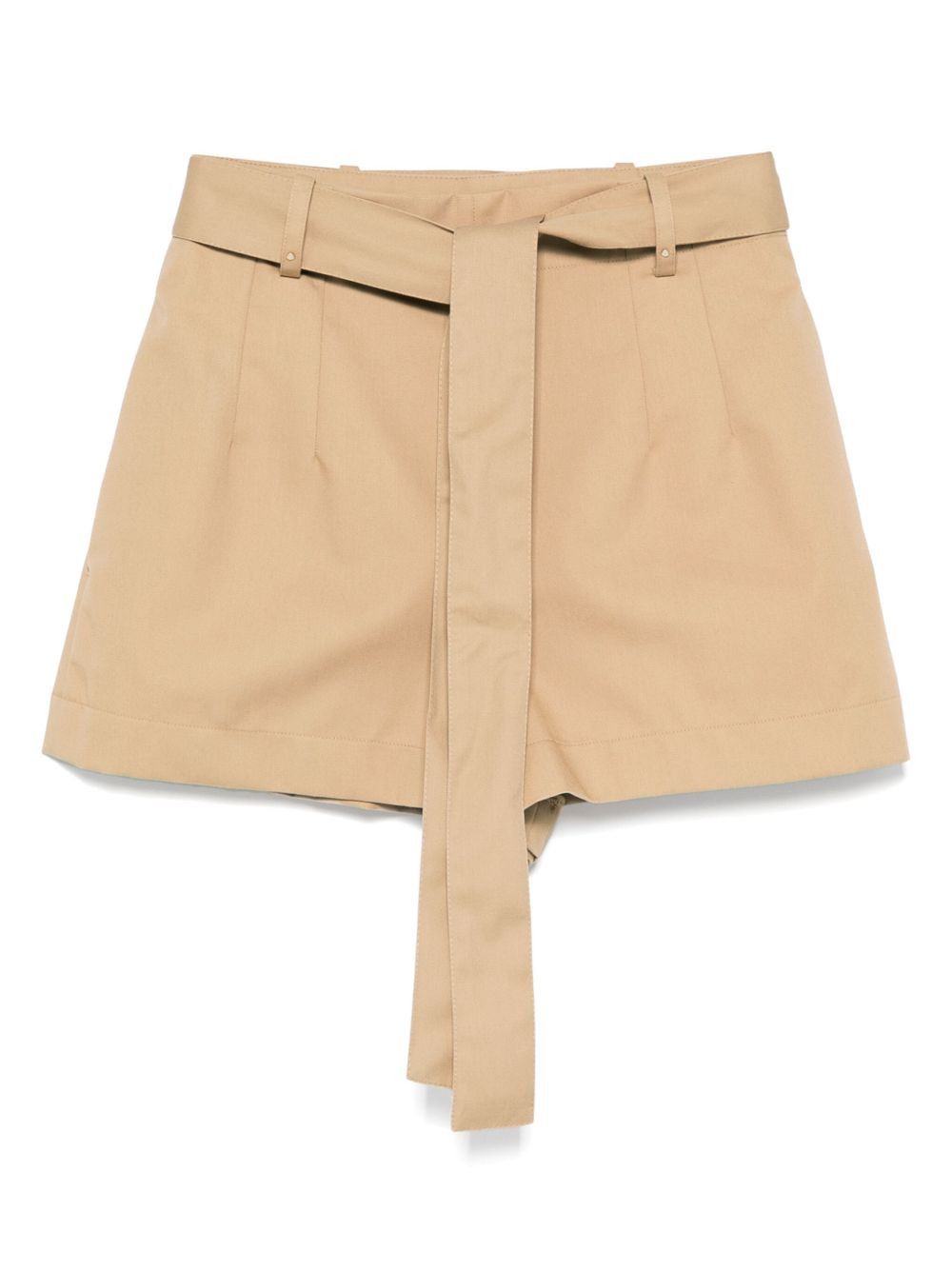 ショートパンツ MONCLER Women Shorts  Burmudas 2B00003597SL 23P Beige Moncler Grenoble Beige shorts with logo patch | TheDoubleF