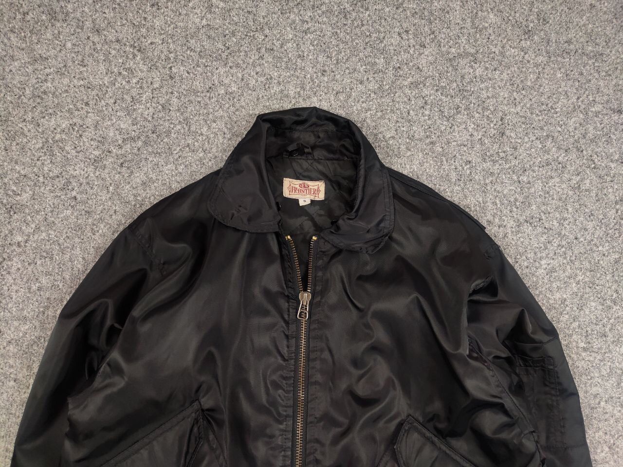 Japanese Brand Vintage 90's USAF Flyers Man Baggy Bomber Black Nylon Jacket Size US S / EU 44-46 / 1 - 8 Thumbnail