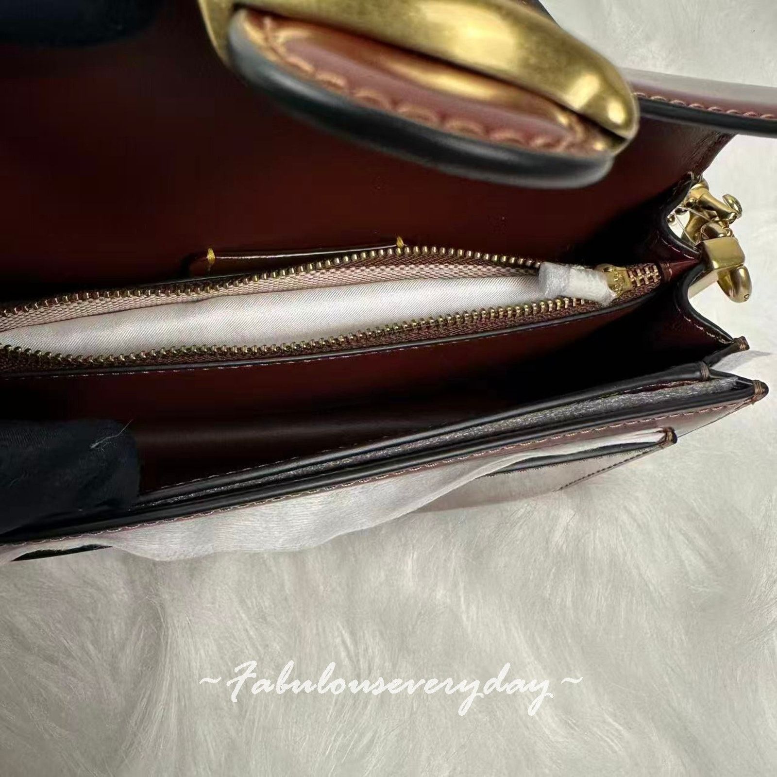 Coach COACH Tabby Bag 20 Crossbody Leather/Brass/Dark Neutral Size ONE SIZE - 9 Thumbnail