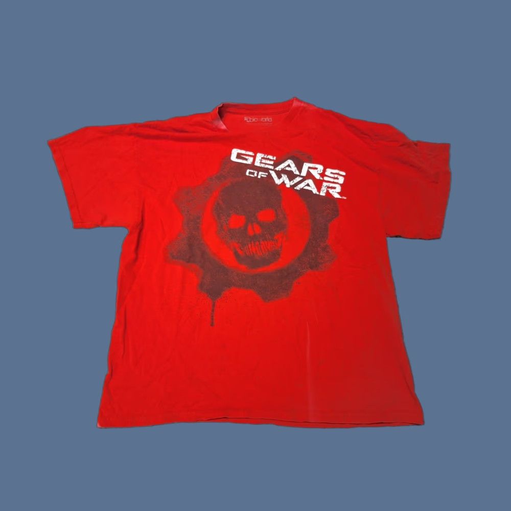 Vintage Gears of War T-Shirt Xbox 360 Promotional Promo L/XL Red Skull Mens Short Sleeve Bioworld Bioworld Gaming Shirt Size US L / EU 52-54 / 3 - 1 Thumbnail