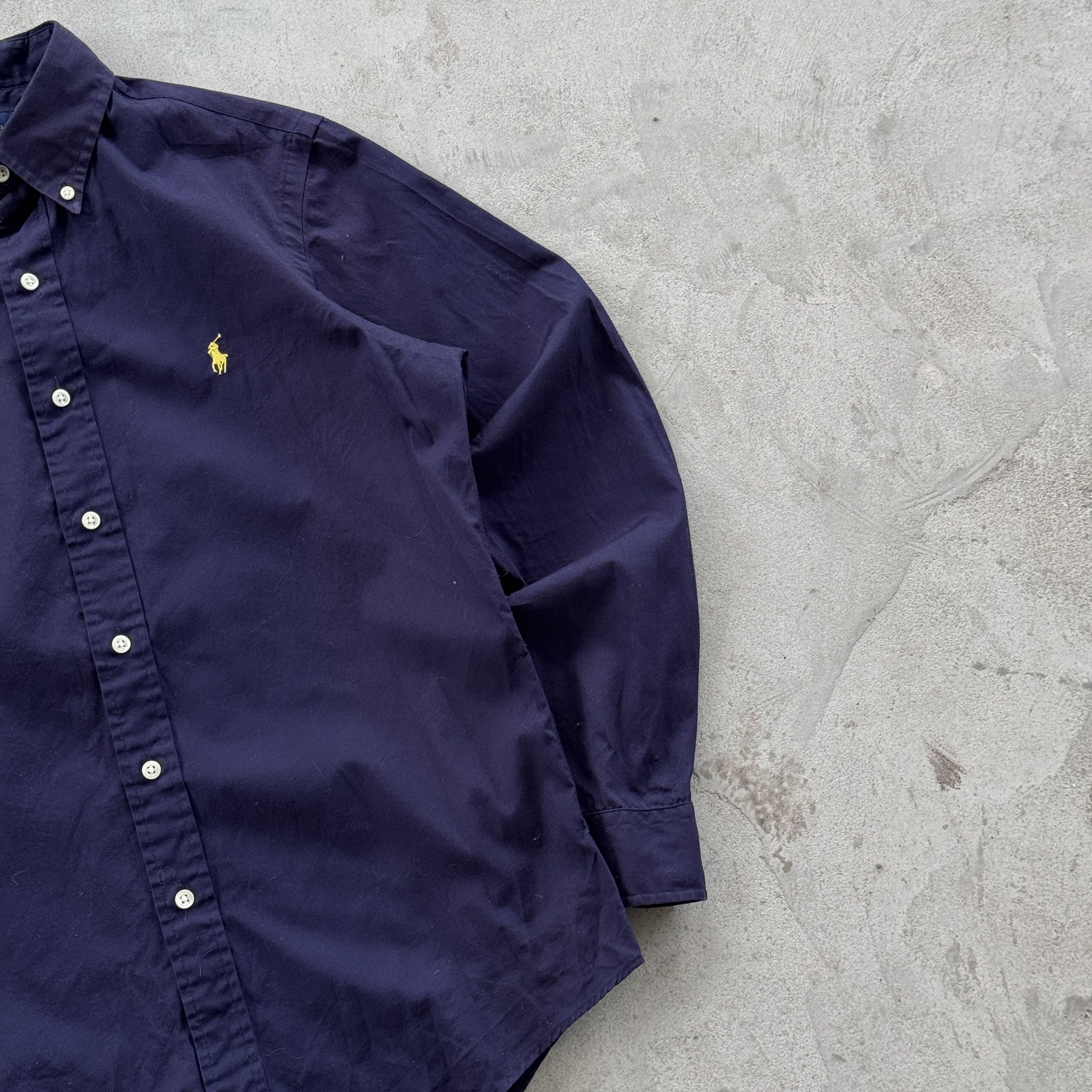 Polo Ralph Lauren Ralph Lauren Navy Button Down Shirt Classic Fit Small Size US S / EU 44-46 / 1 - 2 Thumbnail