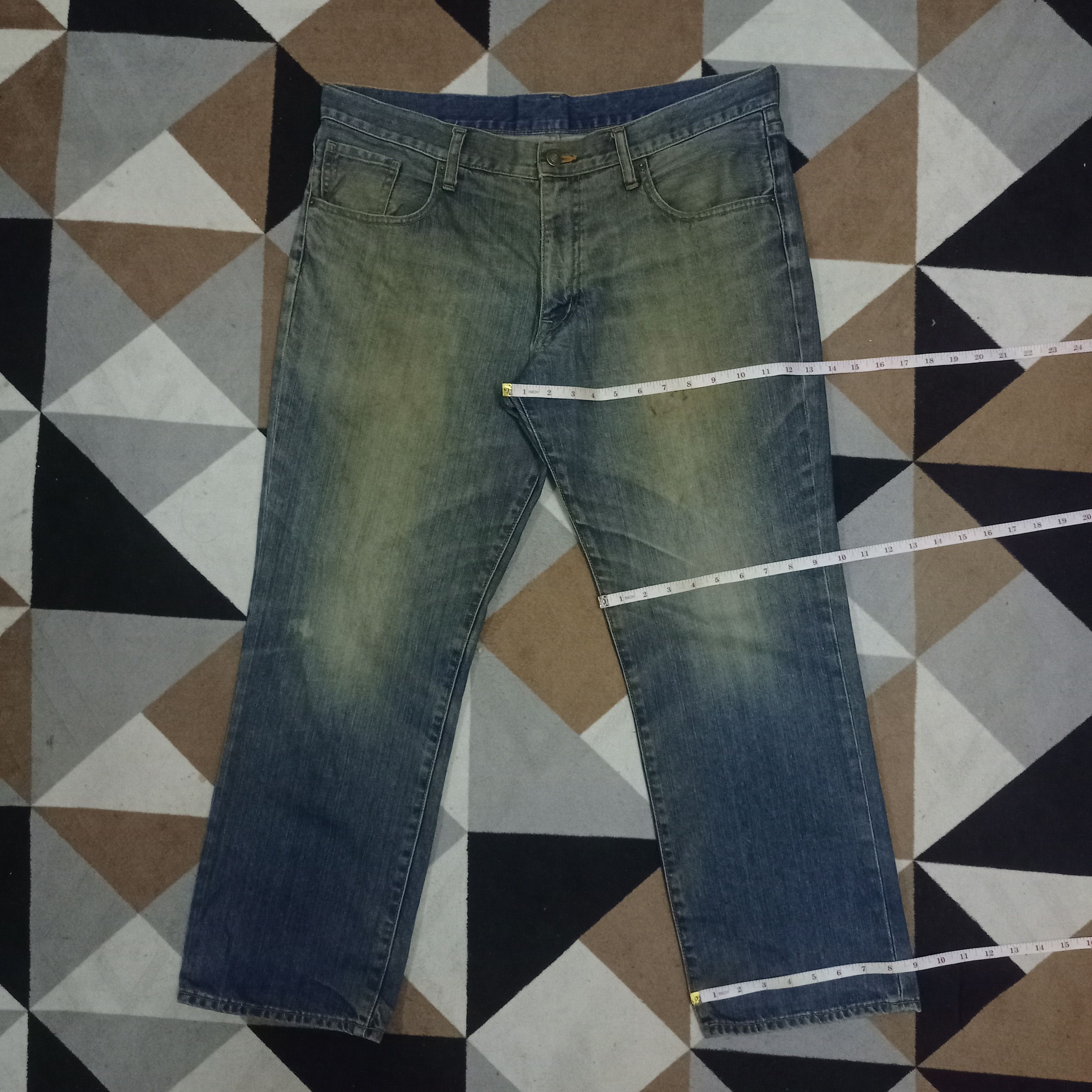 Japanese Brand Vintage Japanese Brand Mud Wash Baggy Jeans 38x28 Size US 38 / EU 54 - 8 Thumbnail