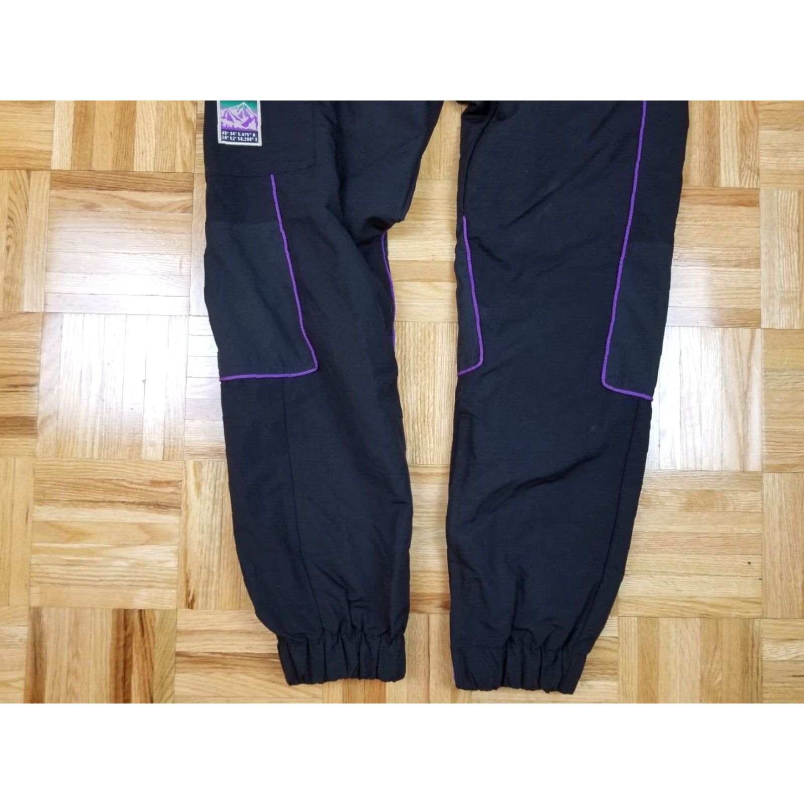 Adidas VINTAGE adidas BLACK TRACK PANTS MEN’S SMALL JOGGERS Hip Hop Size US 29 - 3 Thumbnail