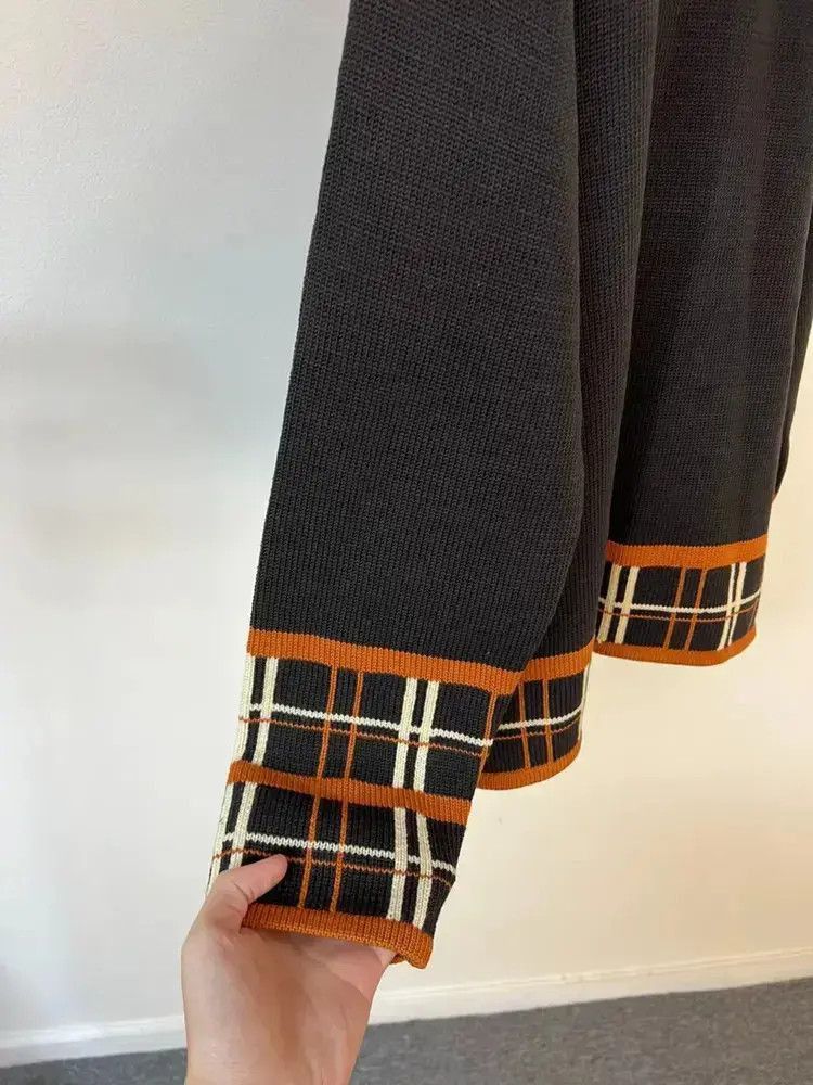 Yohji Yamamoto Yohji Yamamoto Plaid Joint Sweaters Size US L / EU 52-54 / 3 - 5 Thumbnail