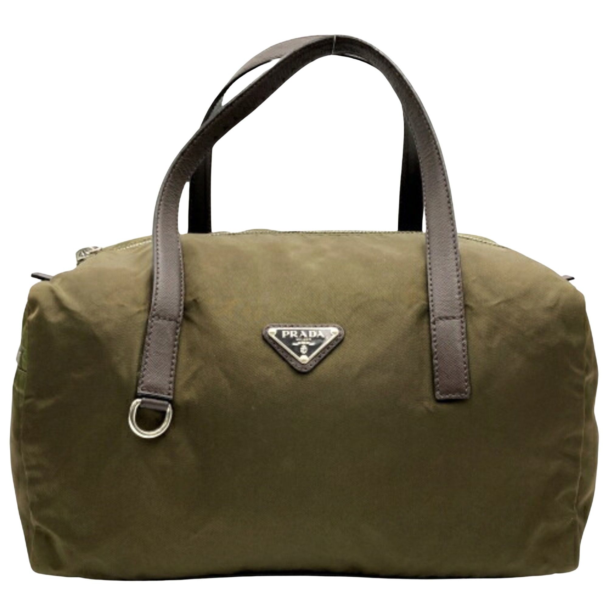 image of Prada Handbag in Khaki, Women's