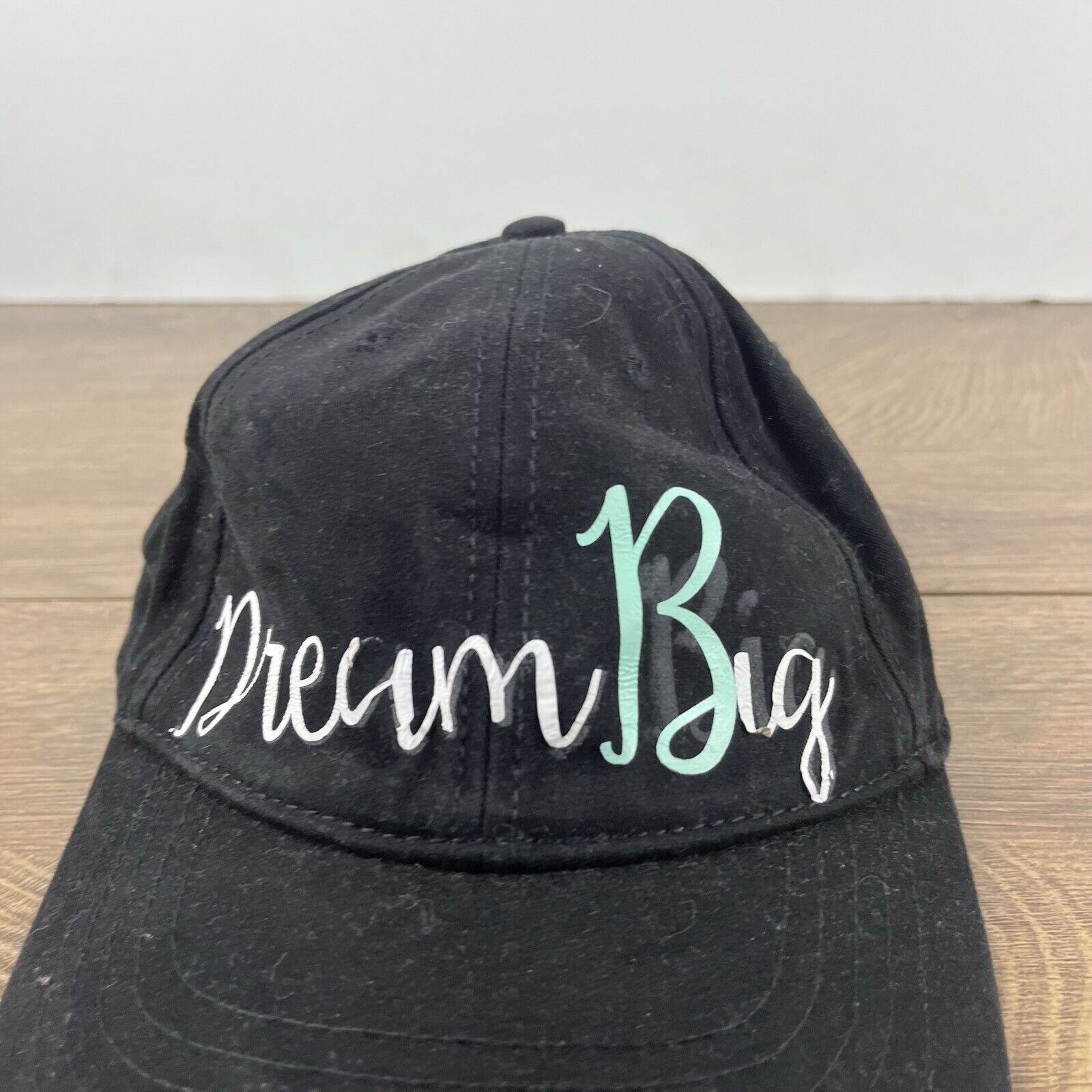 Other Dream Big Hat Black Cap Adjustable Hat Black Adult Fit Hat Size ONE SIZE - 7 Thumbnail