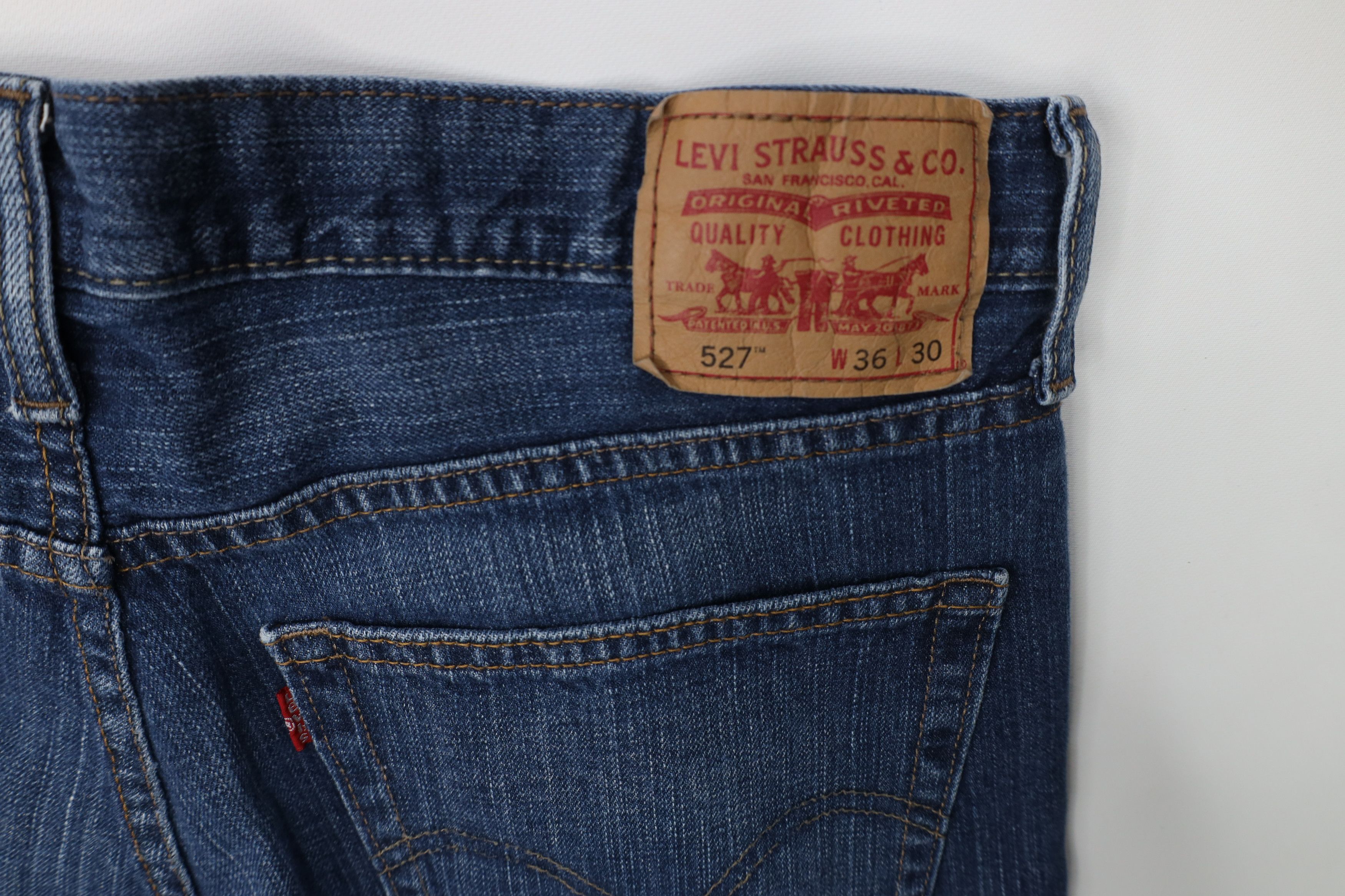 Levi's Vintage Y2K Levis 527 Western Flared Bootcut Denim Jeans Size US 36 / EU 52 - 13 Thumbnail