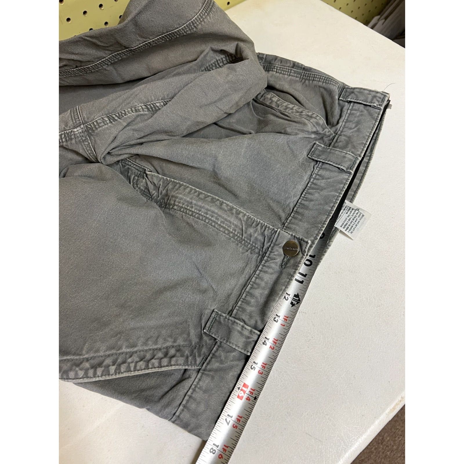 Carhartt VINTAGE Carhartt B151 Carpenter Work Pants Mens 36x28 Gray Cotton Straight Leg Casual Workwear Flags Logo Size US 36 / EU 52 - 3 Thumbnail