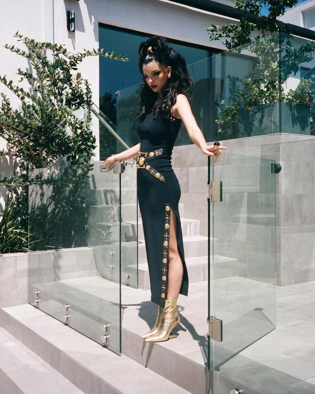 Jeffrey Campbell Jeffrey Campbell Golden Geometric Heel Pointed Boots Sz9/8 Size US 9 / IT 39 - 3 Thumbnail