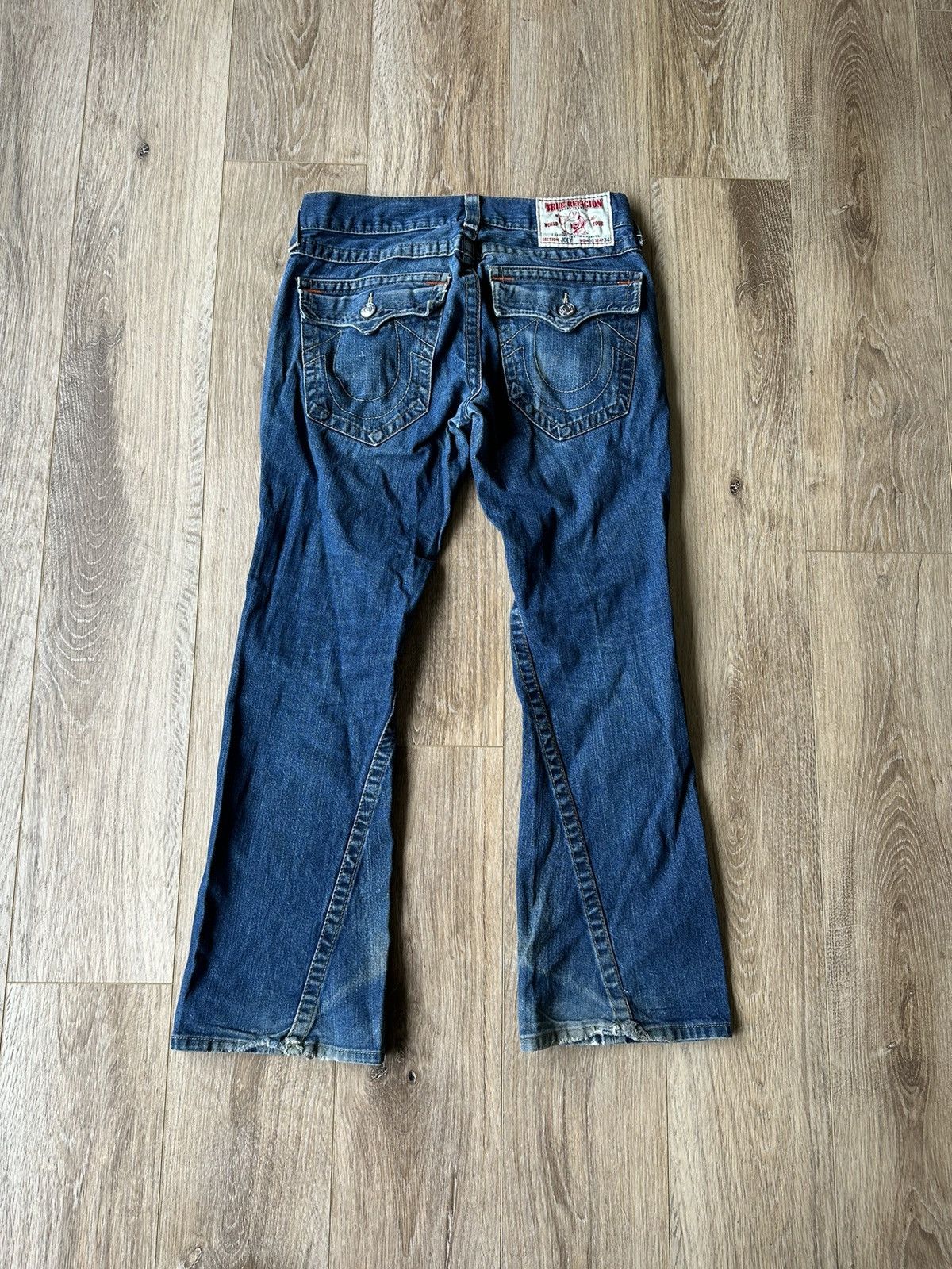 True Religion VINTAGE TRUE RELIGION SEAFARER BELL BOTTOM FLARE DENIM PANTS Size US 30 / EU 46 - 1 Thumbnail