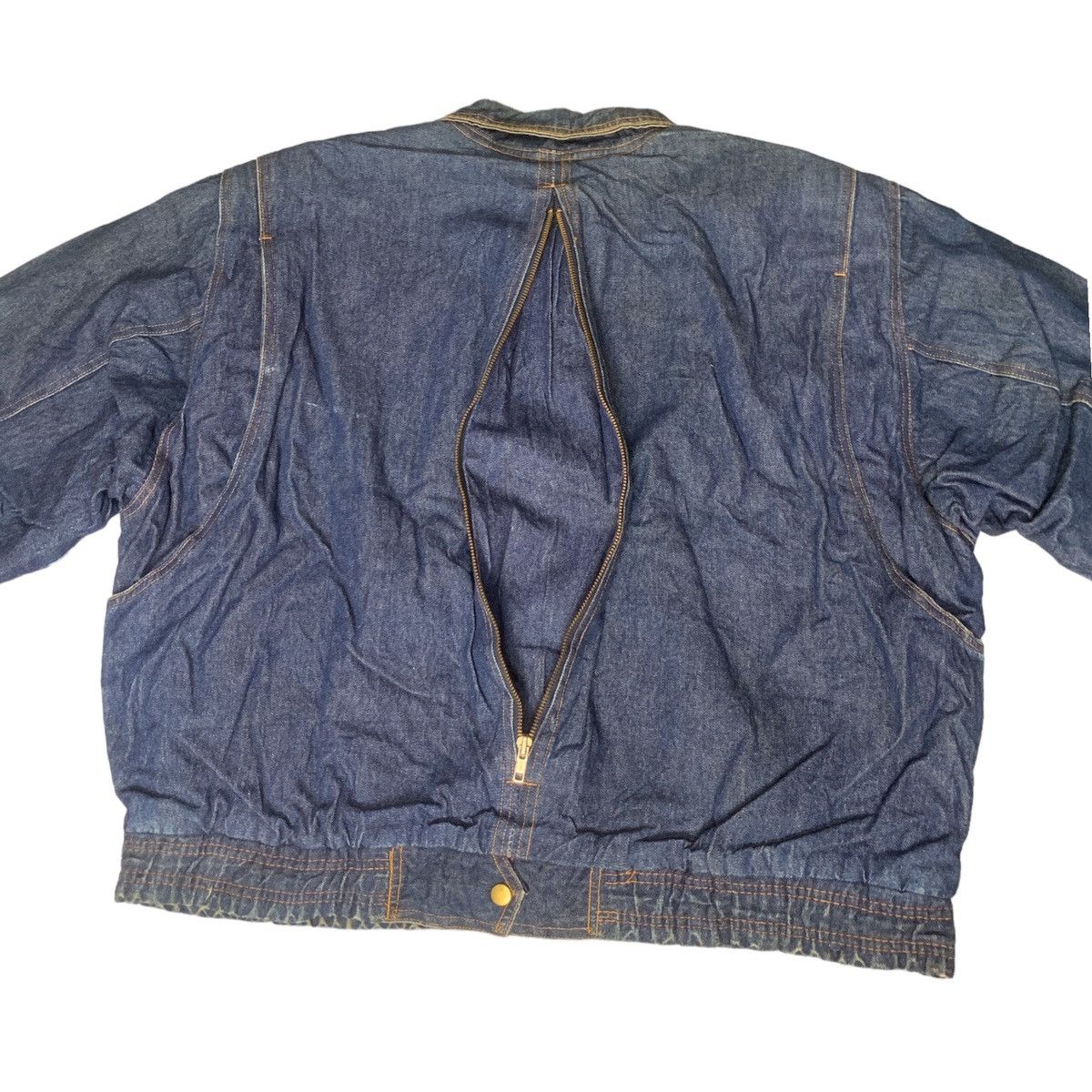 Japanese Brand Rare Design Vintage Crystalwave Denim Jackets Size XL / US 12-14 / IT 48-50 - 4 Thumbnail