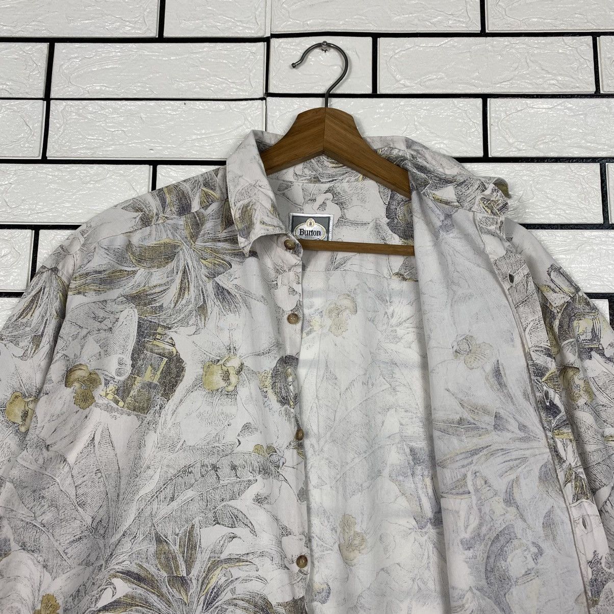 Japanese Brand Vintage Hawaii Shirt Button Burton Evolution Full Print Size US M / EU 48-50 / 2 - 13 Thumbnail