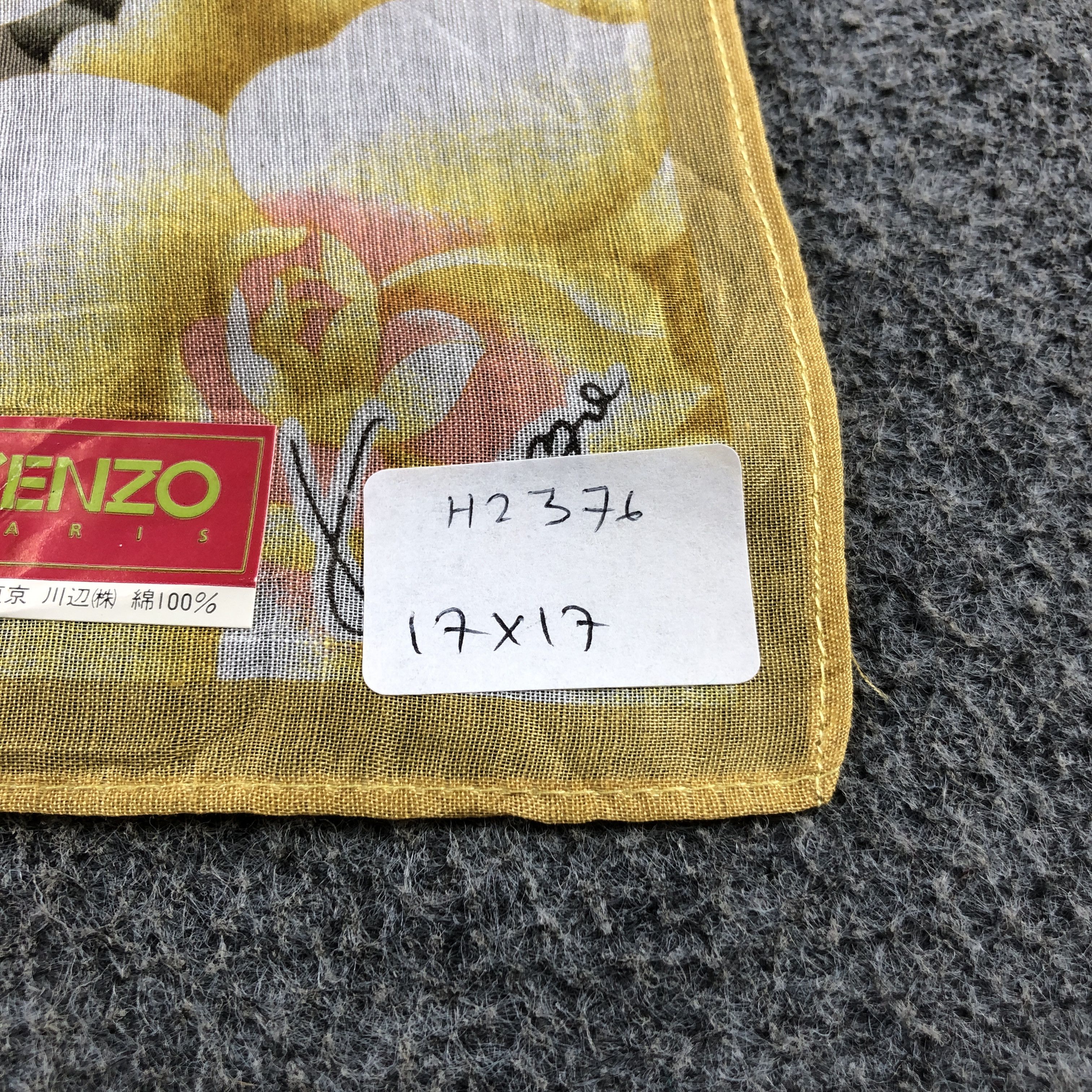 Kenzo Kenzo Floral Handkerchief Neckerchief Bandana H2376 Size ONE SIZE - 5 Thumbnail