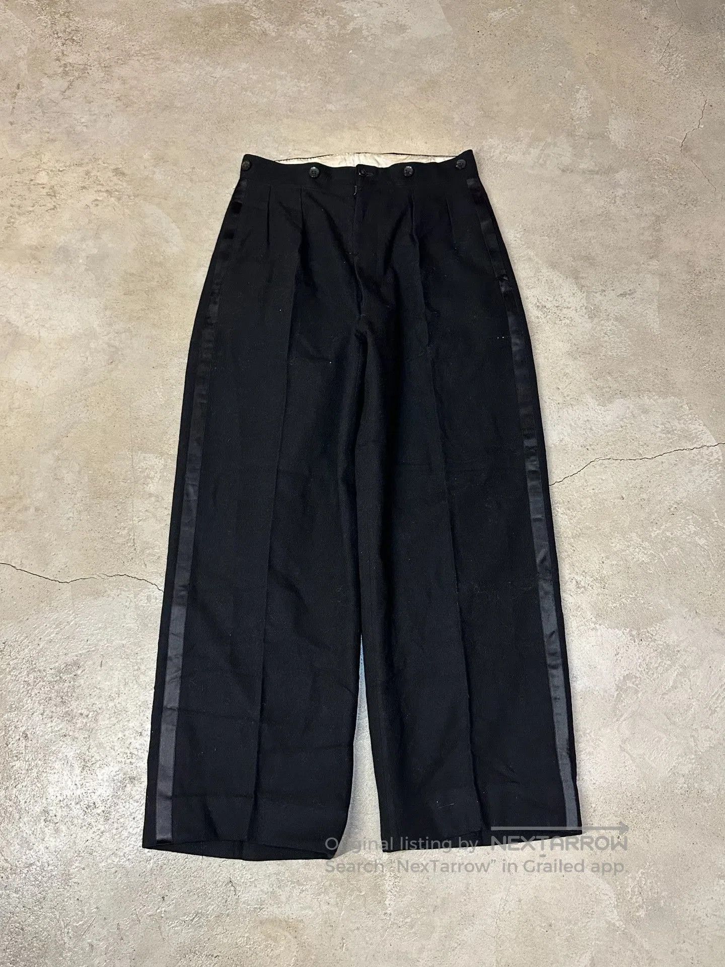 Vintage Vintage French Wool Pants 30. Size US 31 - 2 Thumbnail