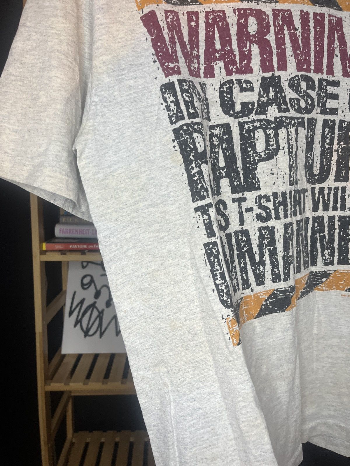 Other Vintage 1995 Rapture Warning Religious T Shirt single stitch Size US L / EU 52-54 / 3 - 3 Thumbnail