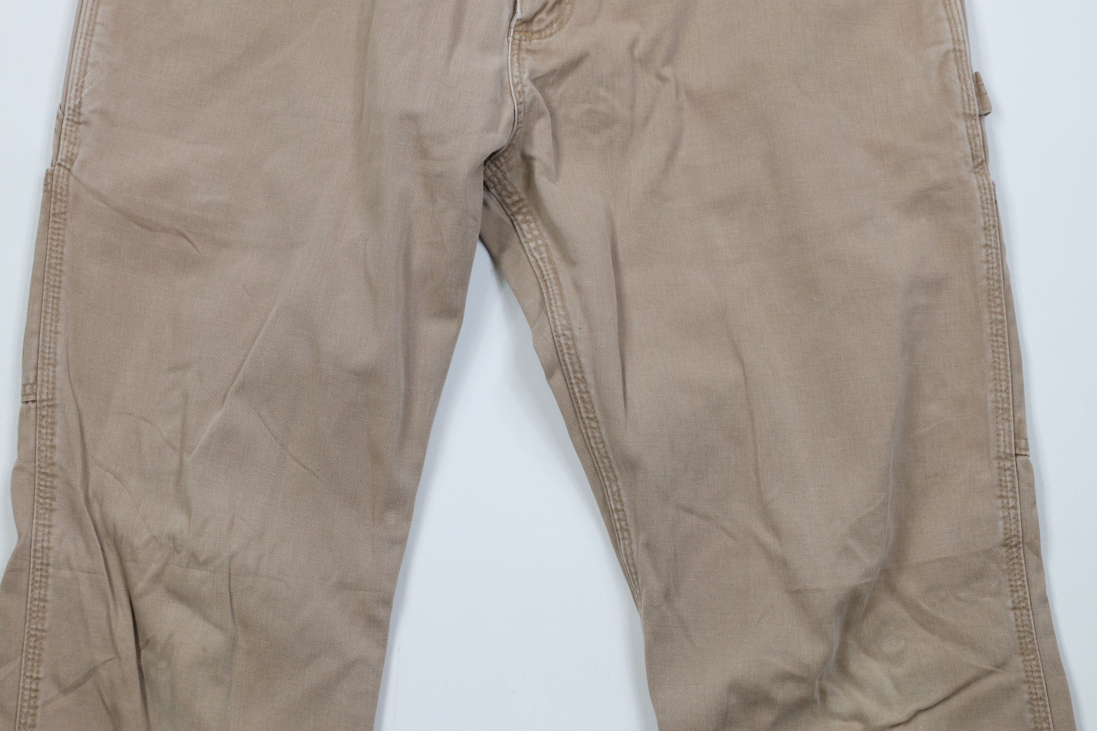 Carhartt Vintage Y2K Carhartt Wide Leg Dungaree Pants Trousers Khaki Size US 34 / EU 50 - 3 Thumbnail