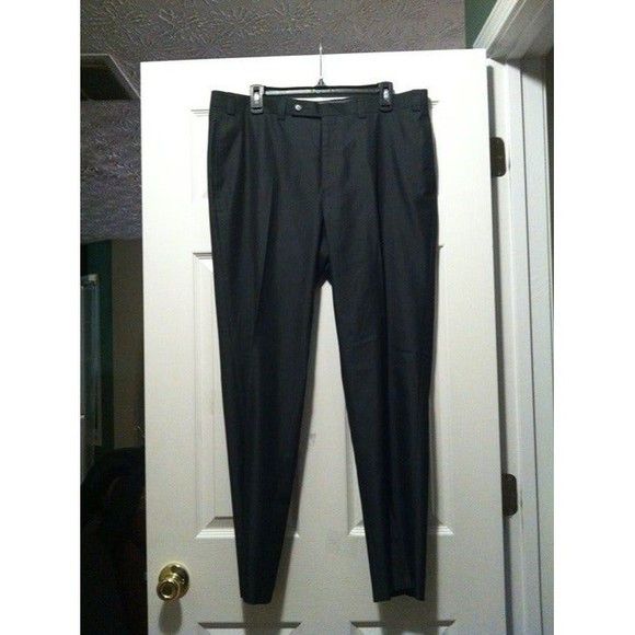 Calvin Klein CALVIN KLEIN MEN'S 76%POLYESTER 24%RAYON DRESS PANTS 36/30 Size 36R - 4 Thumbnail