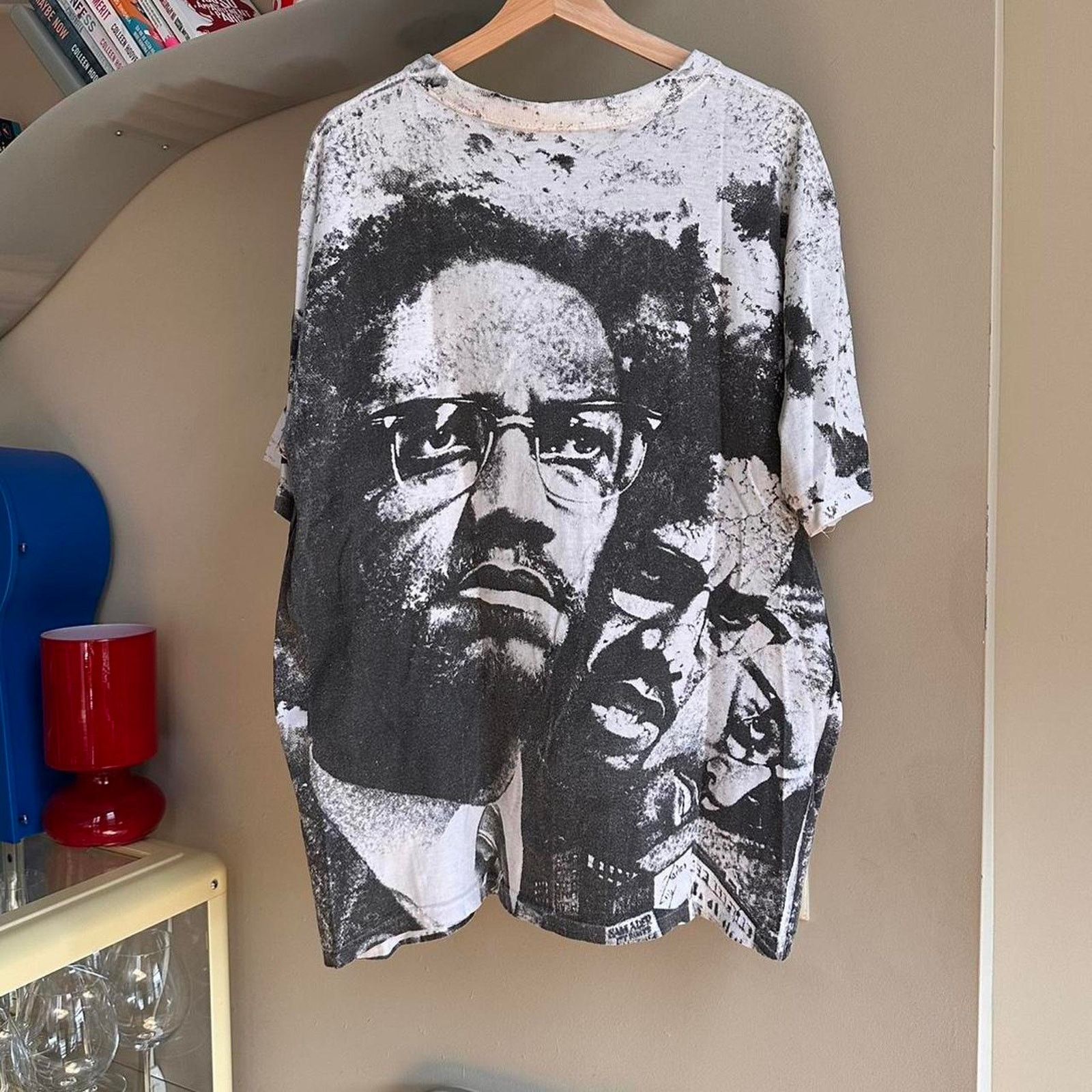 Rap Tees × Vintage Vintage Malcolm X AOP Shirt Size US XL / EU 56 / 4 - 6 Thumbnail