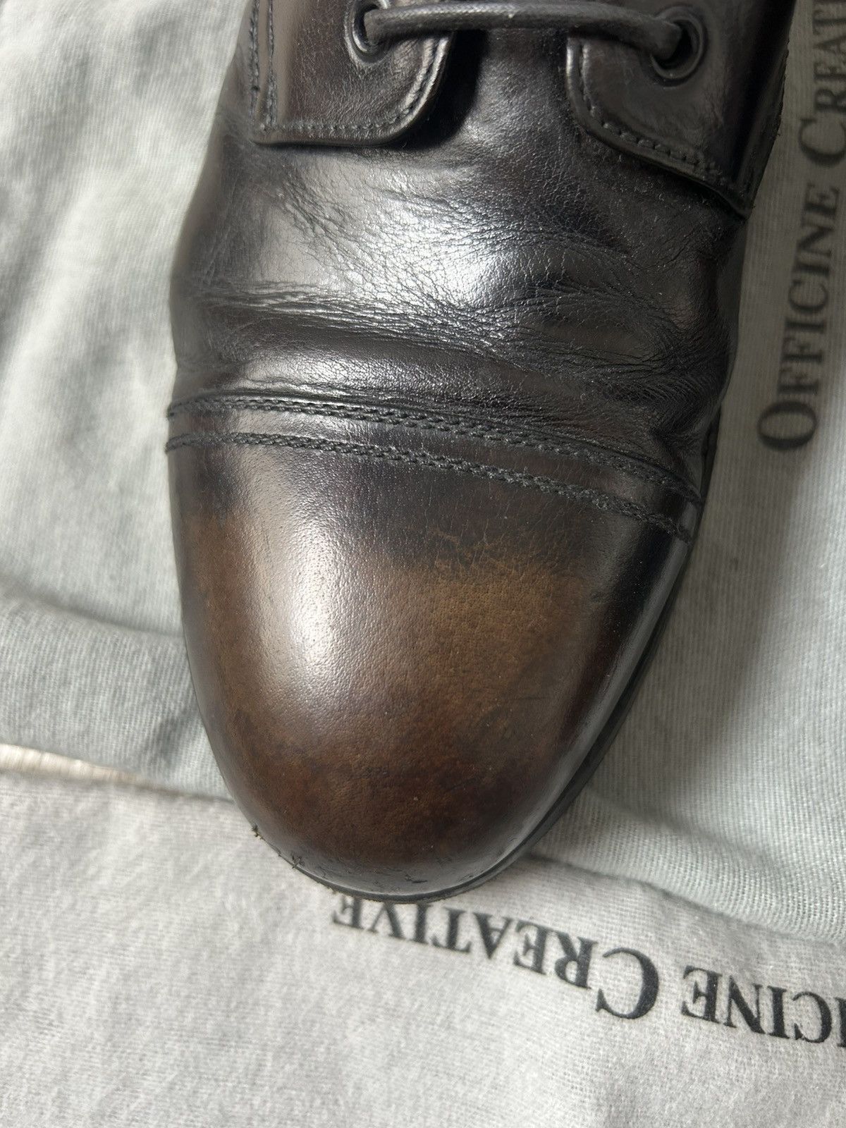 Officine Creative Officene Creative Black Leather Shoes Size US 10 / EU 43 - 4 Thumbnail