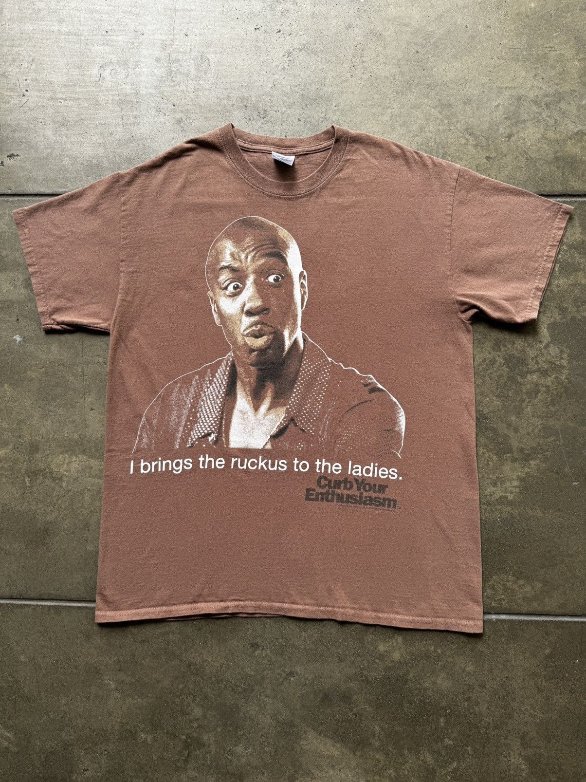 Vintage 2010 Curb Your Enthusiasm Leon TV Comedy Tee Shirt Seinfeld Size US L / EU 52-54 / 3 - 1 Thumbnail