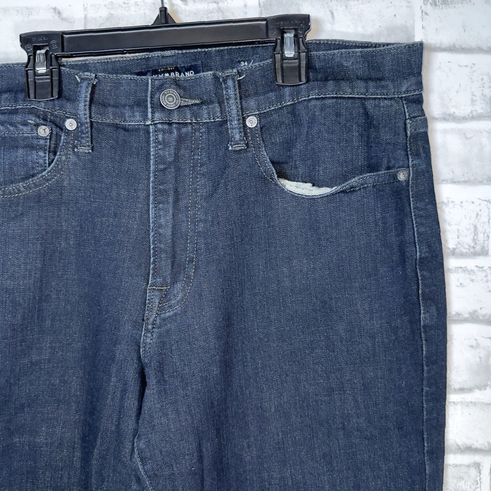 Lucky Brand LUCKY BRAND 121 Slim Jeans Blue Cotton Mens Size 34x32 Size US 34 / EU 50 - 2 Thumbnail