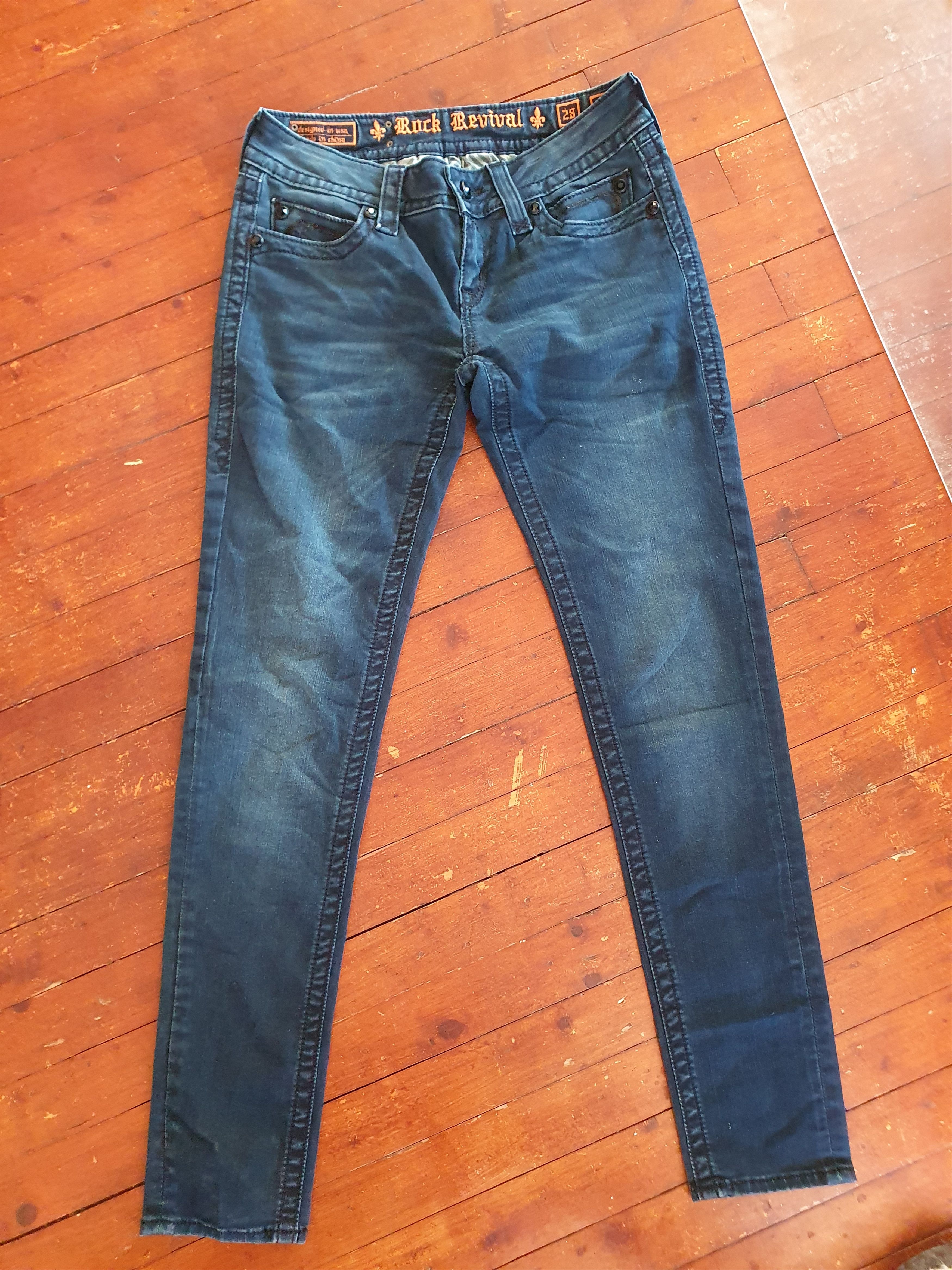 Rock Revival Rock Reviva Women's Evelyn Skinny Jeans sz 28 Size 28" / US 6 / IT 42 - 4 Thumbnail