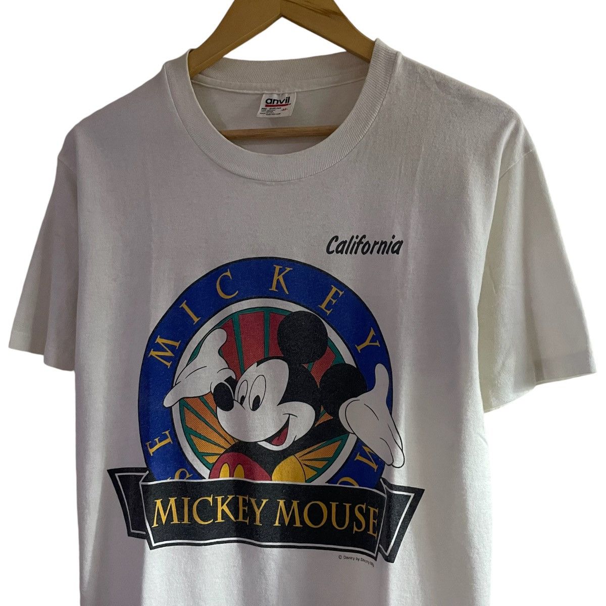 Disney VINTAGE 80's MICKEY MOUSE CALIFORNIA RARE SHERRY BEST T Size US M / EU 48-50 / 2 - 3 Thumbnail