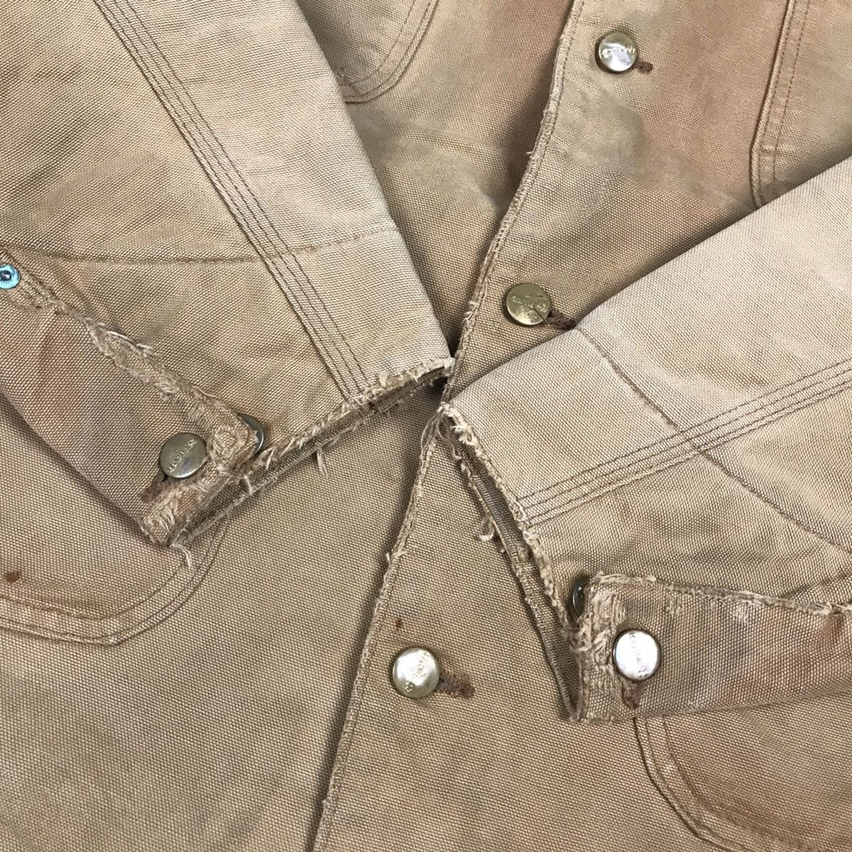 Carhartt × Vintage Carhartt Blanket Jacket Distressed Brown Jacket Size US M / EU 48-50 / 2 - 10 Thumbnail