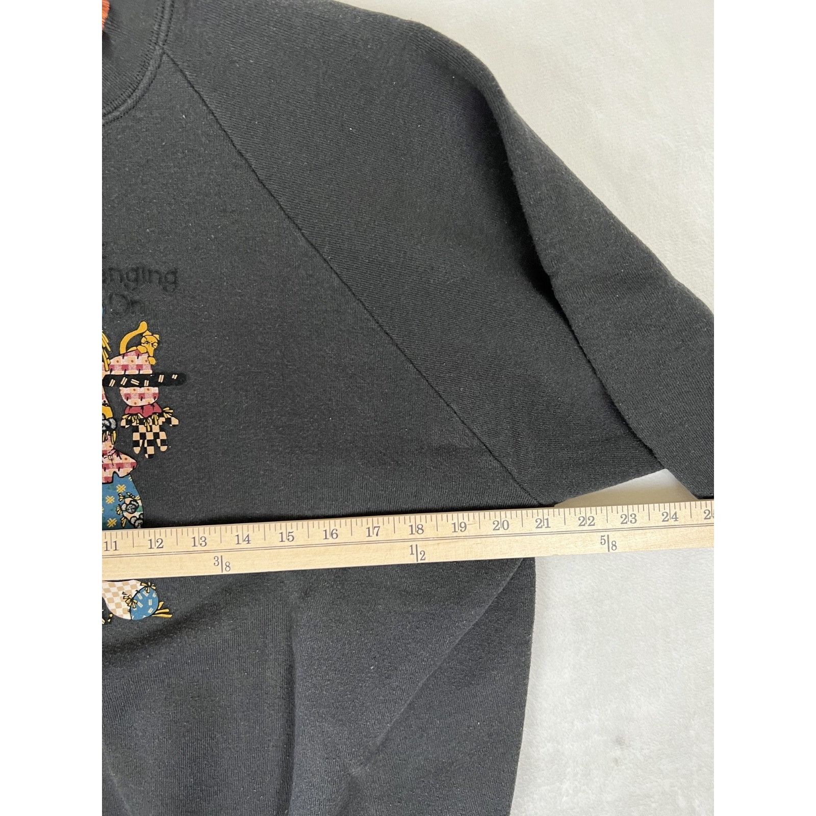 Hanes Vintage Scarecrow Sweatshirt Women's Size Large "Just Hangin Size L / US 10 / IT 46 - 5 Thumbnail