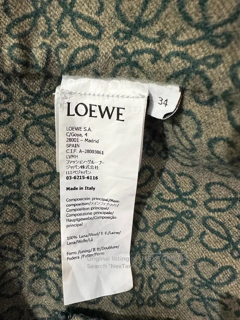 Loewe Loewe Logo Printed Hooded Wool Jacket Size XXS / US 00 / IT 34 - 8 Thumbnail