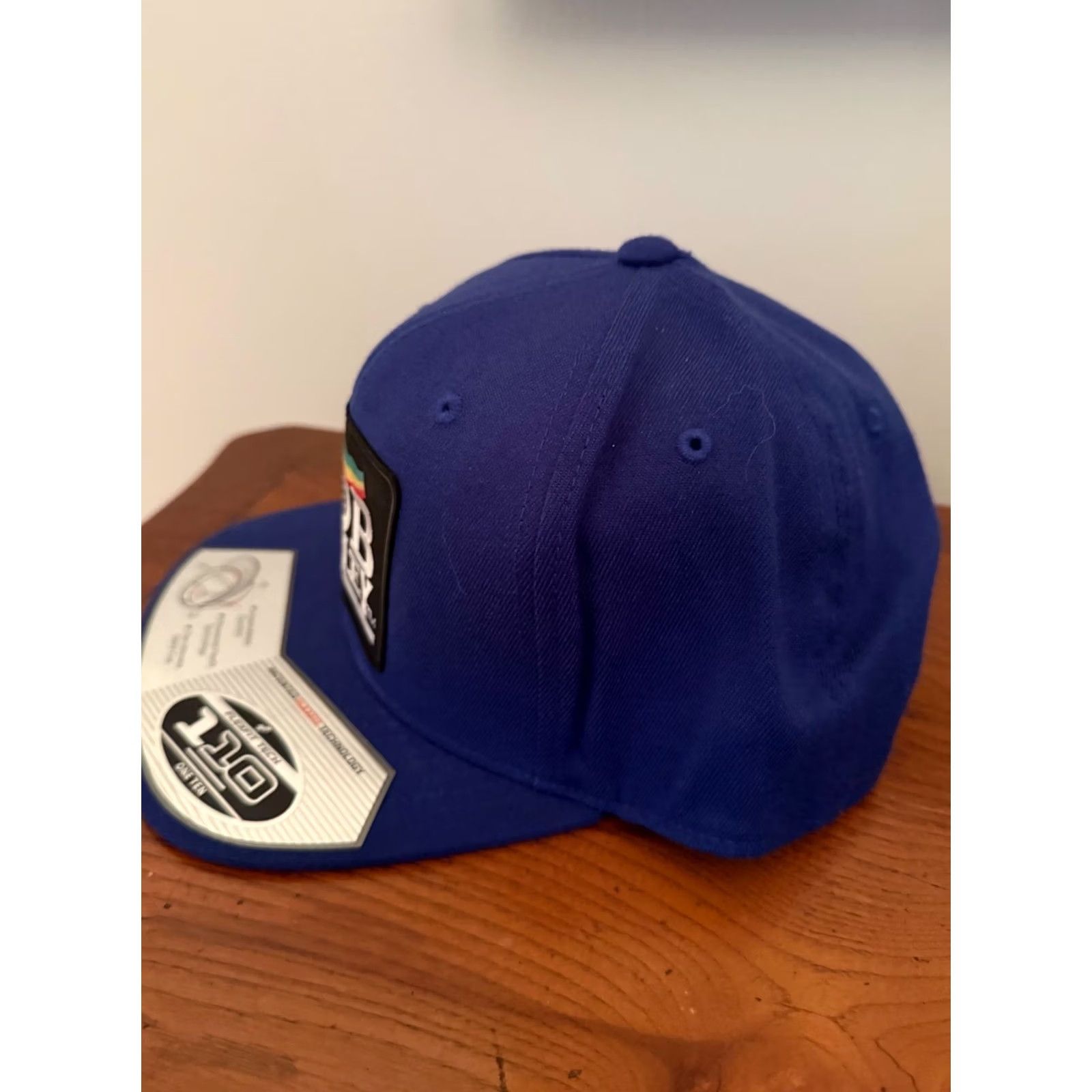 Vintage BOB MARLEY Reggae Music Logo Patch Baseball Cap Blue Hat Flexfit 110 Snap Adjustable One Size Mens Size ONE SIZE - 2 Thumbnail