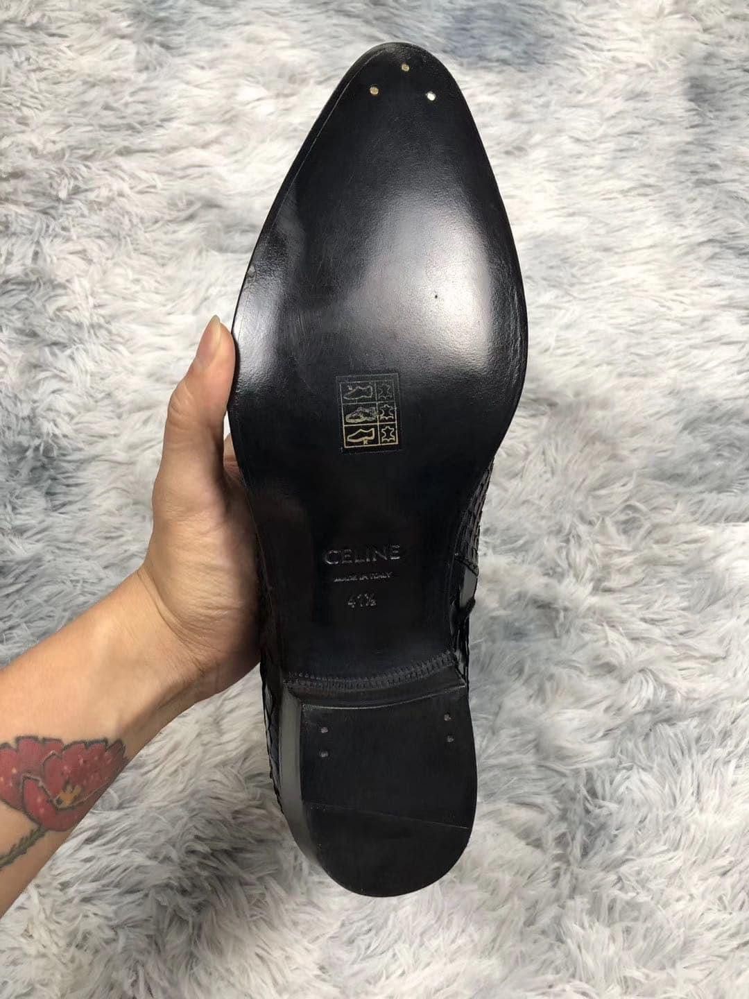 Celine × Hedi Slimane 19SS 40mm Python Jacno Zipped Boots sz41.5 Size US 8.5 / EU 41-42 - 8 Thumbnail