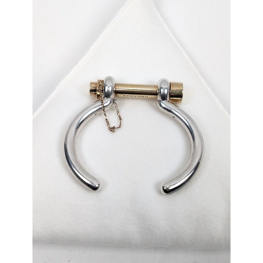 Bottega Veneta o1rshd1 Size: S / Sterling Bracelet in Silver/Yellow Gold Size ONE SIZE - 1 Thumbnail