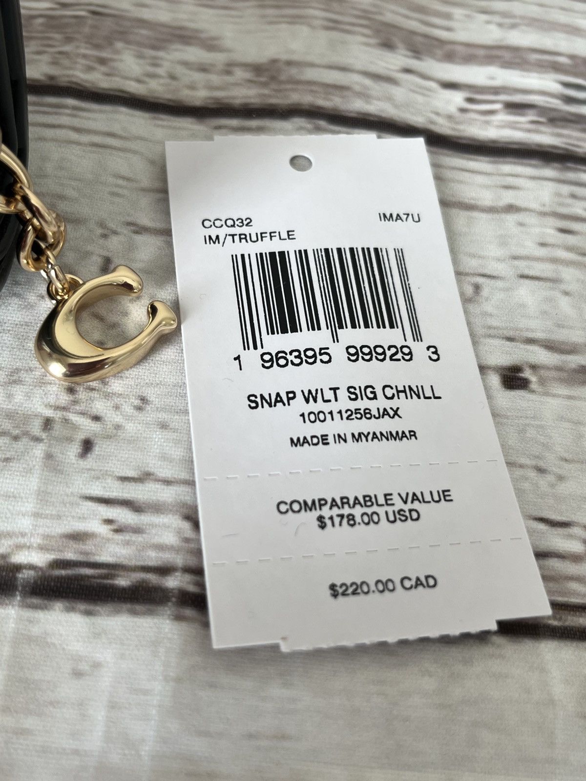 Coach Coa Snap Wallet In Signature Chenille Size ONE SIZE - 5 Thumbnail