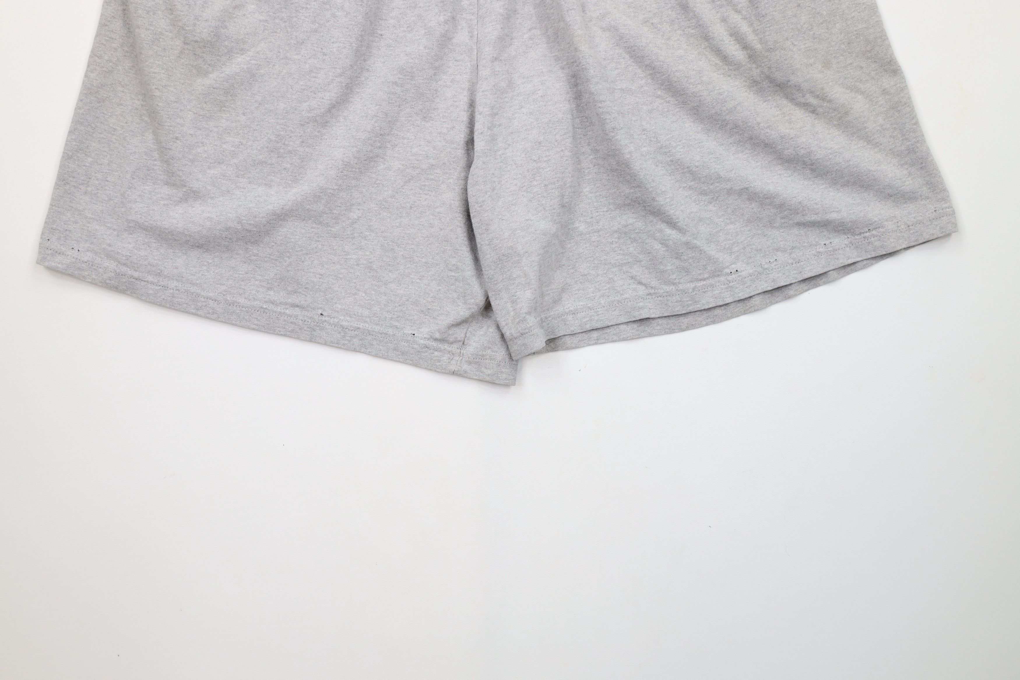 Champion × Vintage Vintage 90s Champion Out Above Knee Shorts Heather Gray Size US 36 / EU 52 - 13 Thumbnail