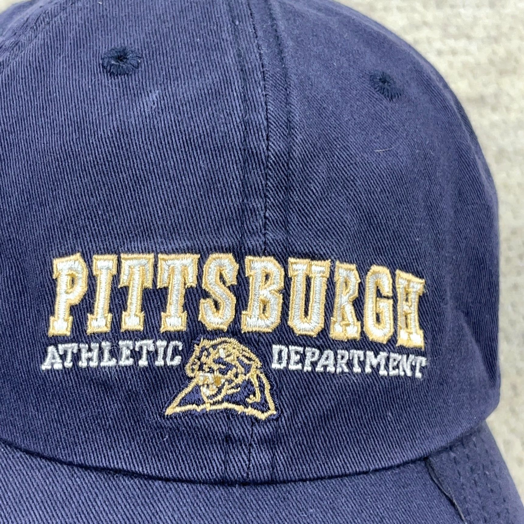 Aeropostale VINTAGE Aeropostale Hat Cap Strap Back Blue Twill Pittsburg Panthers Adult Size US 35 - 3 Thumbnail