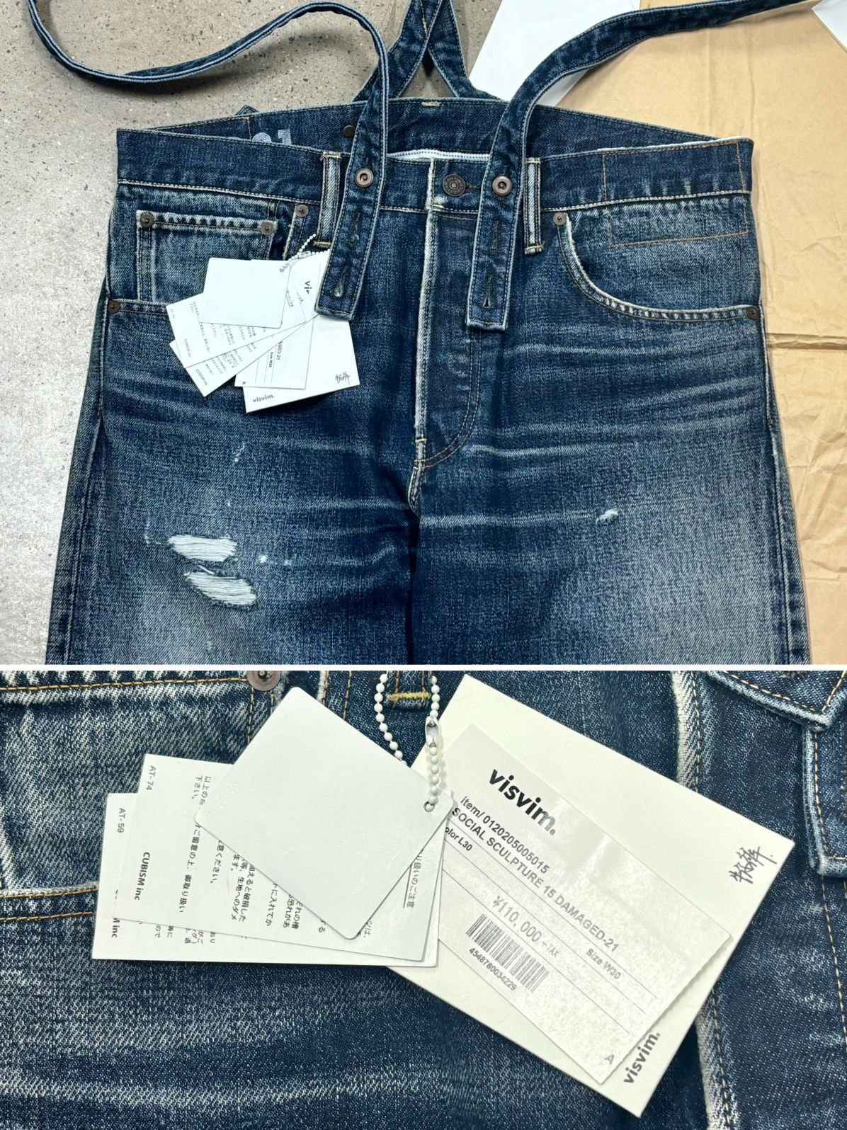 Visvim Visvim 20aw Social Sculpture 15 Damaged-21 15D21 Size US 34 / EU 50 - 5 Thumbnail