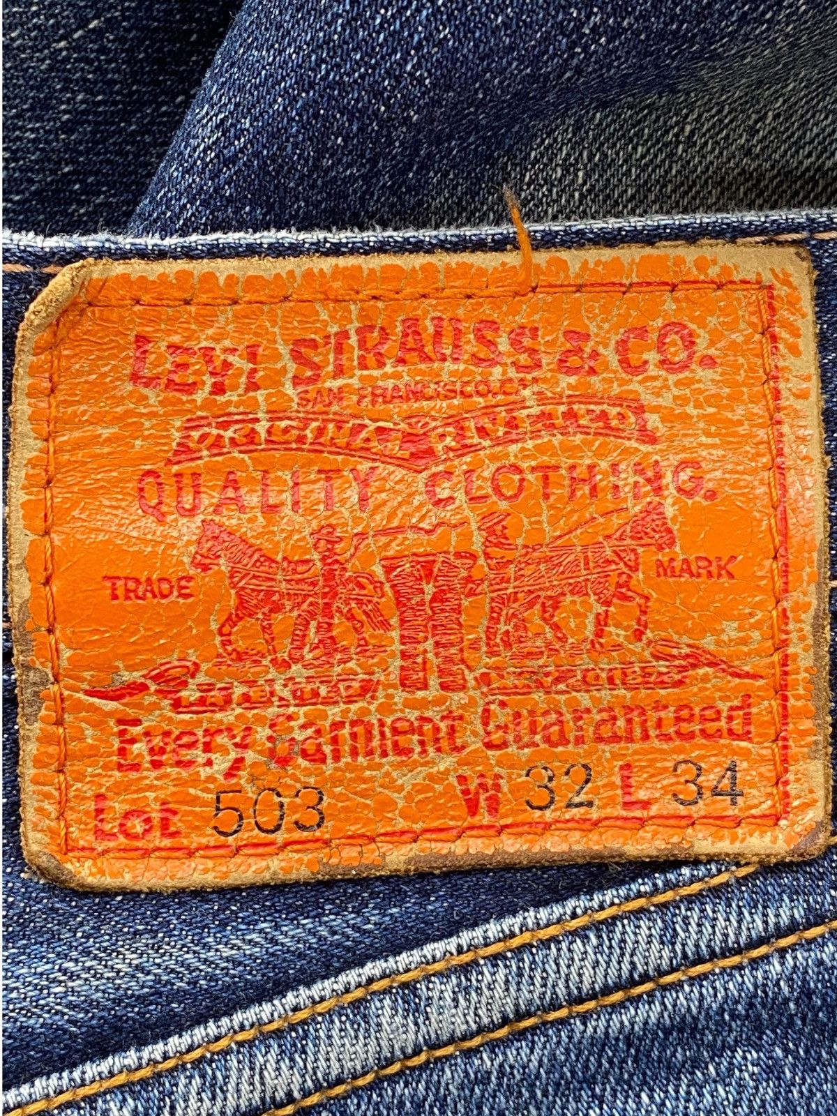 Levi's Levi’s Mud Wash Style Straight Leg Jeans Size US 32 / EU 48 - 11 Thumbnail