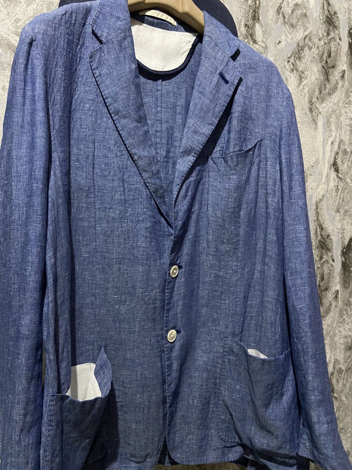 Corneliani Corneliani ID Blazer Jacket Blue Mens Size 54 6 R Size 54R - 3 Thumbnail