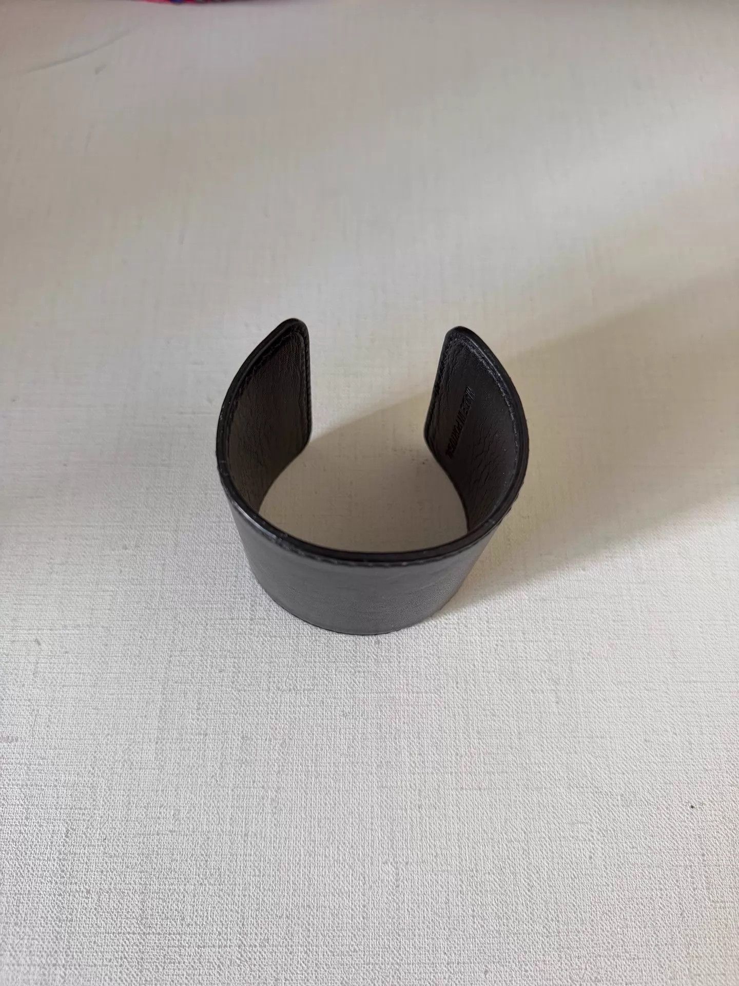 Ann Demeulemeester ANN DEMEULEMEESTER Leather Wide Adjustable Bangle Size ONE SIZE - 4 Thumbnail