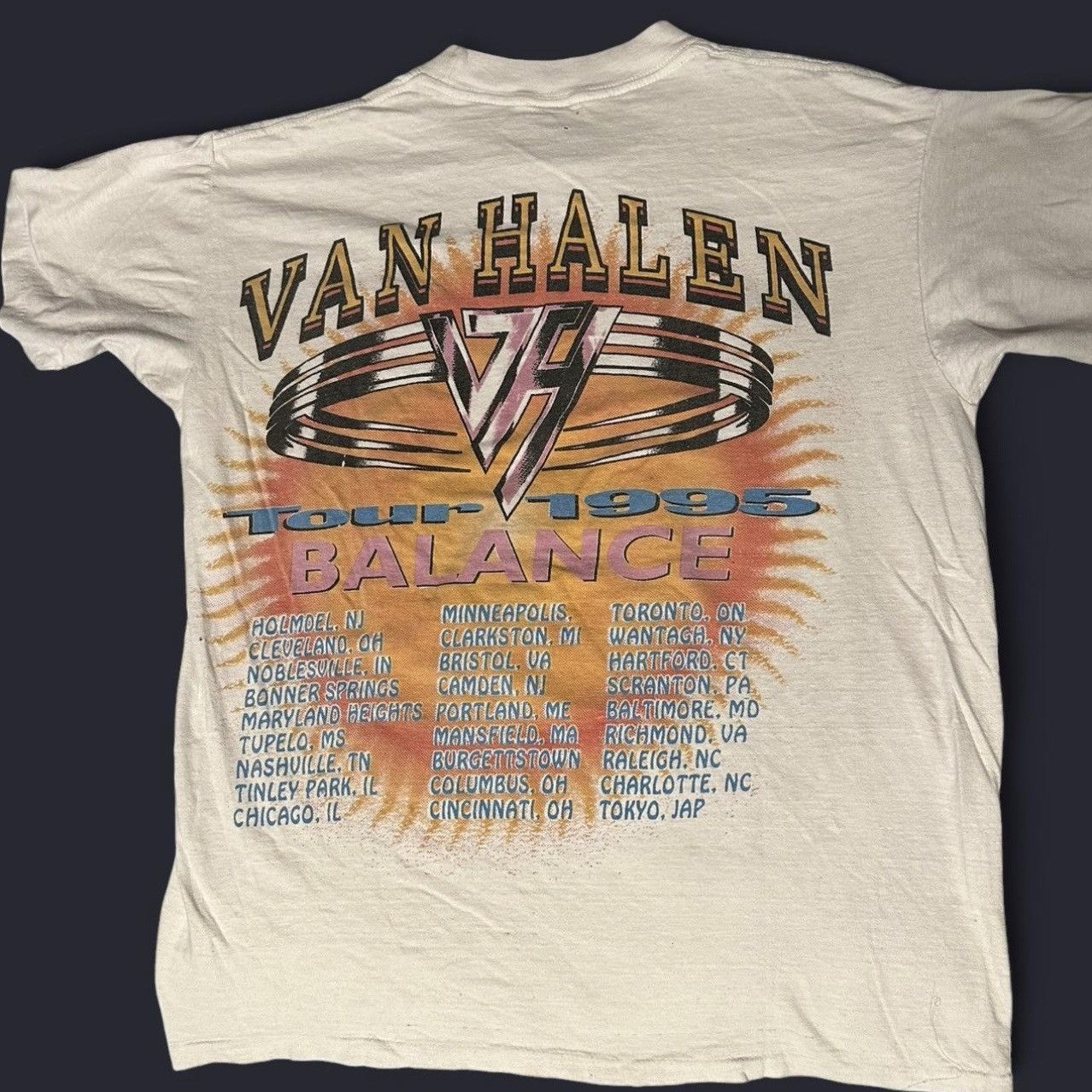 Band Tees × Vintage Double Sided Vintage Van Halen Balance world tour 1995 Size US M / EU 48-50 / 2 - 2 Thumbnail